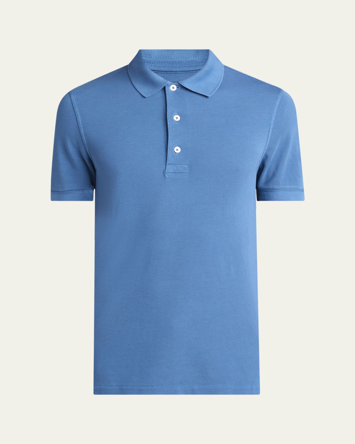 TOM FORD Men's Lyocell Pique Polo Shirt | Thumbnail 10 TOM FORD Men's Lyocell Pique Polo Shirt | Thumbnail 10