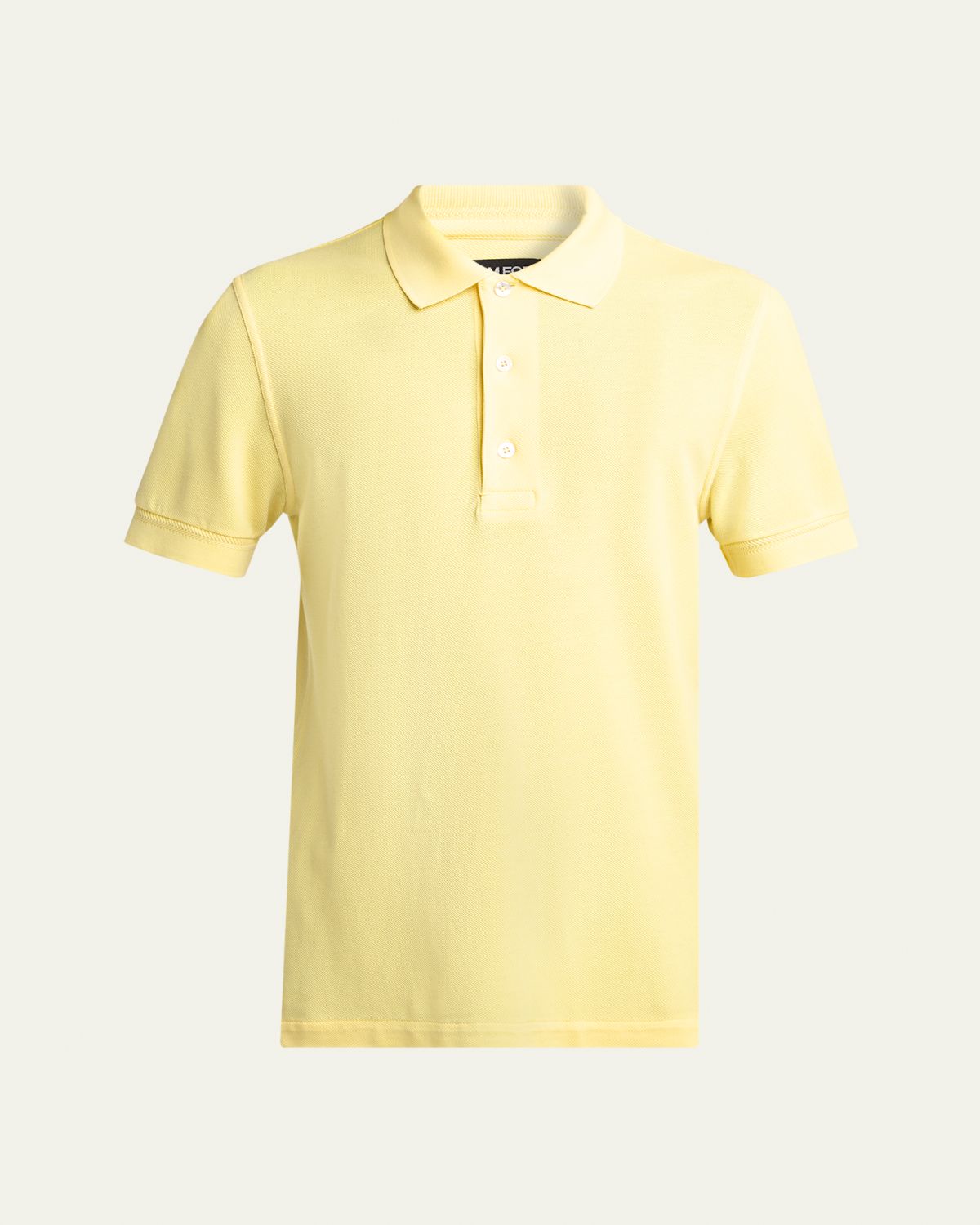 TOM FORD Men's Lyocell Pique Polo Shirt | Thumbnail 6 TOM FORD Men's Lyocell Pique Polo Shirt | Thumbnail 6