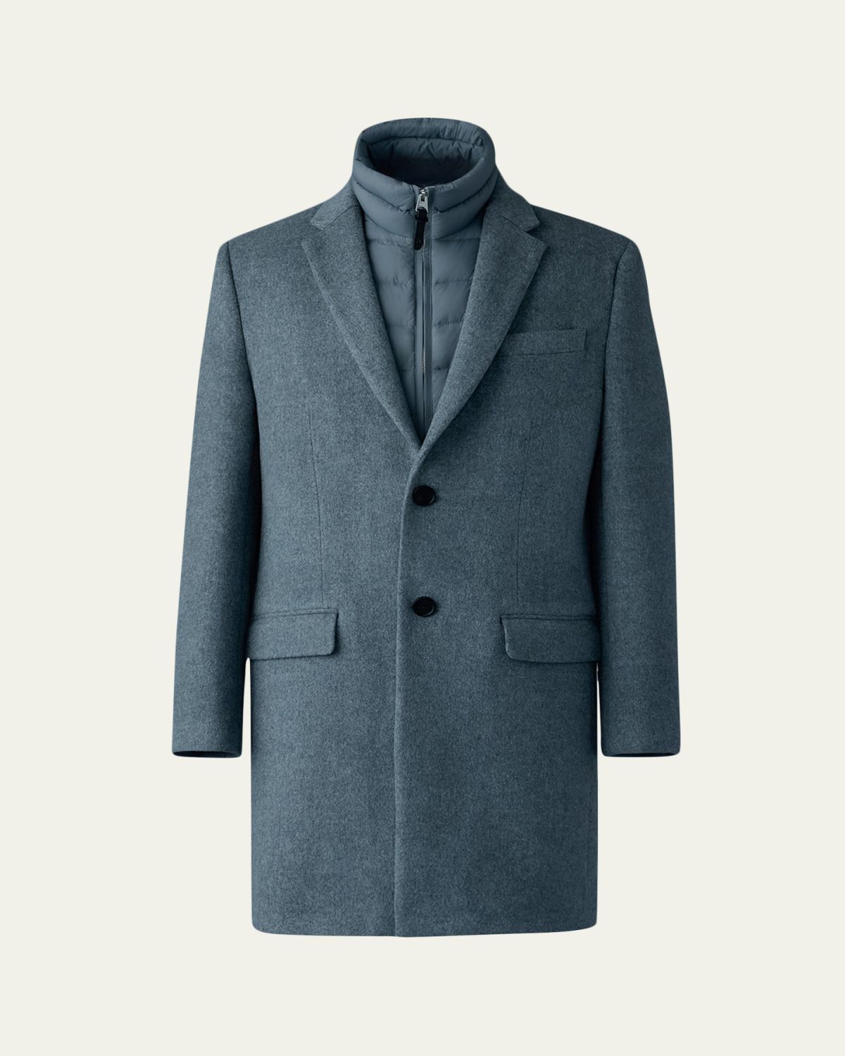 Mackage Men's Wool Topcoat with Removable Down Bib | Thumbnail 10 Mackage Men's Wool Topcoat with Removable Down Bib | Thumbnail 10