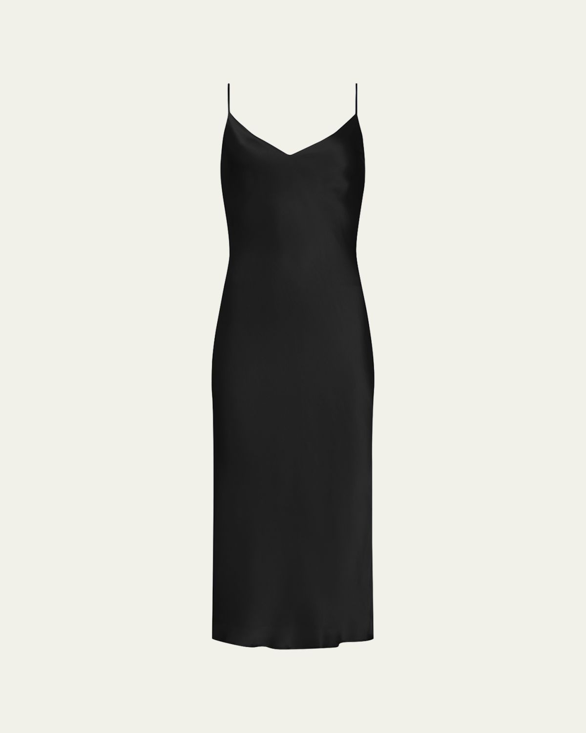 L'Agence Seridie Mid-Length Silk Slip Dress | Thumbnail 7