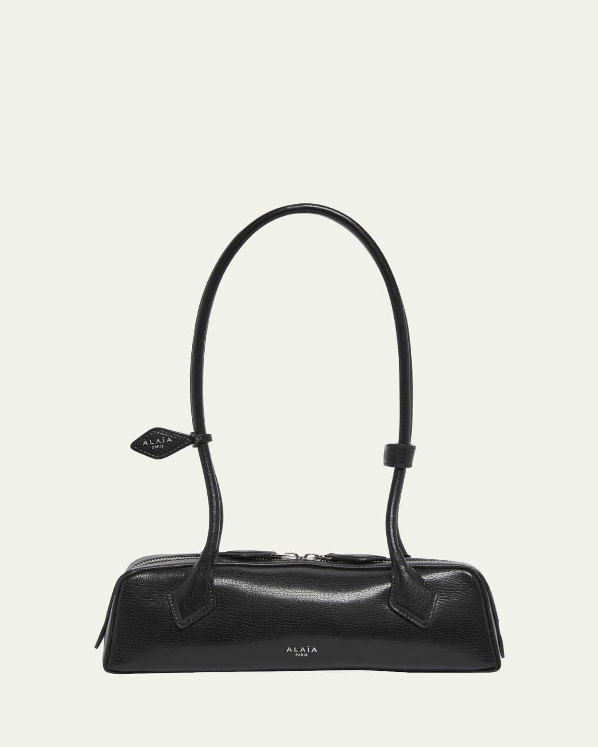 ALAIA Le Teckel Small Lizard Shoulder Bag