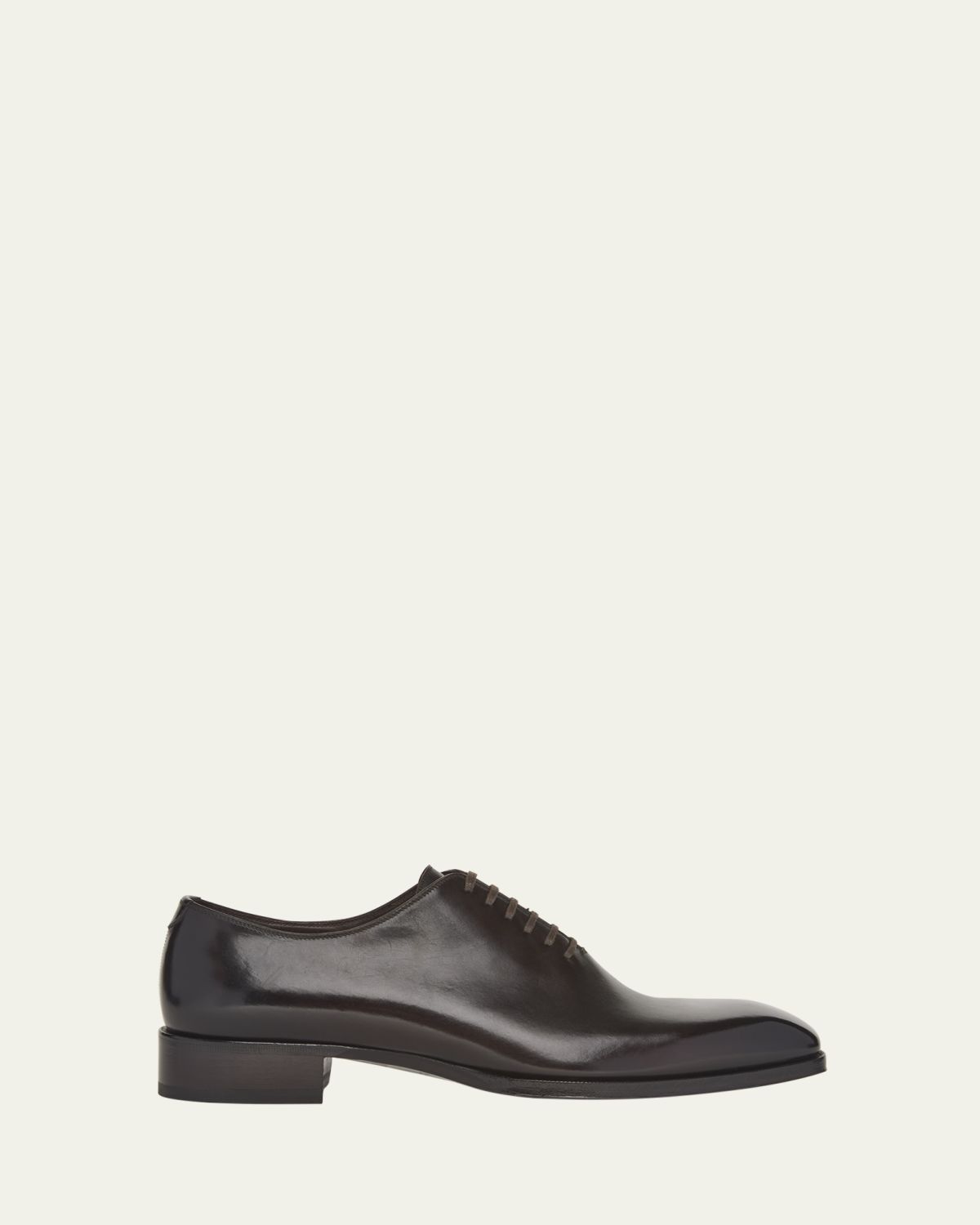 TOM FORD Men's Elkan Burnished Leather Oxford Shoes