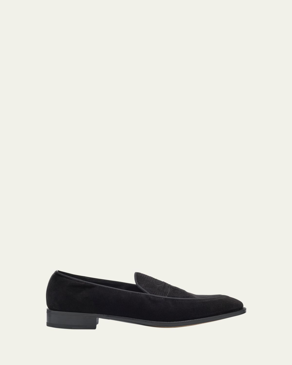 John Lobb Men's Bill Velvet Penny Loafers | Thumbnail 6 John Lobb Men's Bill Velvet Penny Loafers | Thumbnail 6