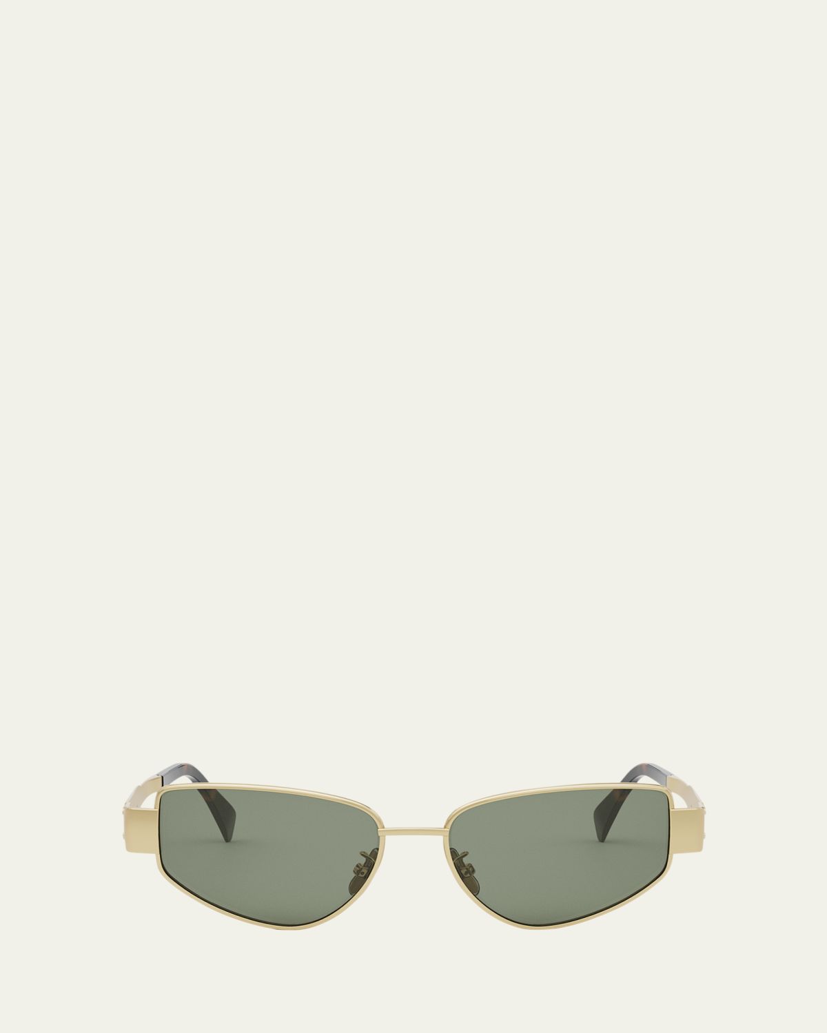 Celine Men's Triomphe Metal Cat-Eye Sunglasses
