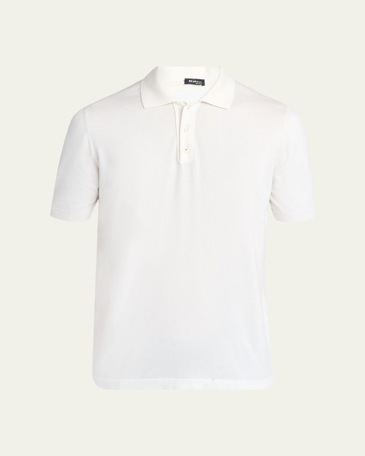 Kiton en's Contrast-Stitch Polo Shirt