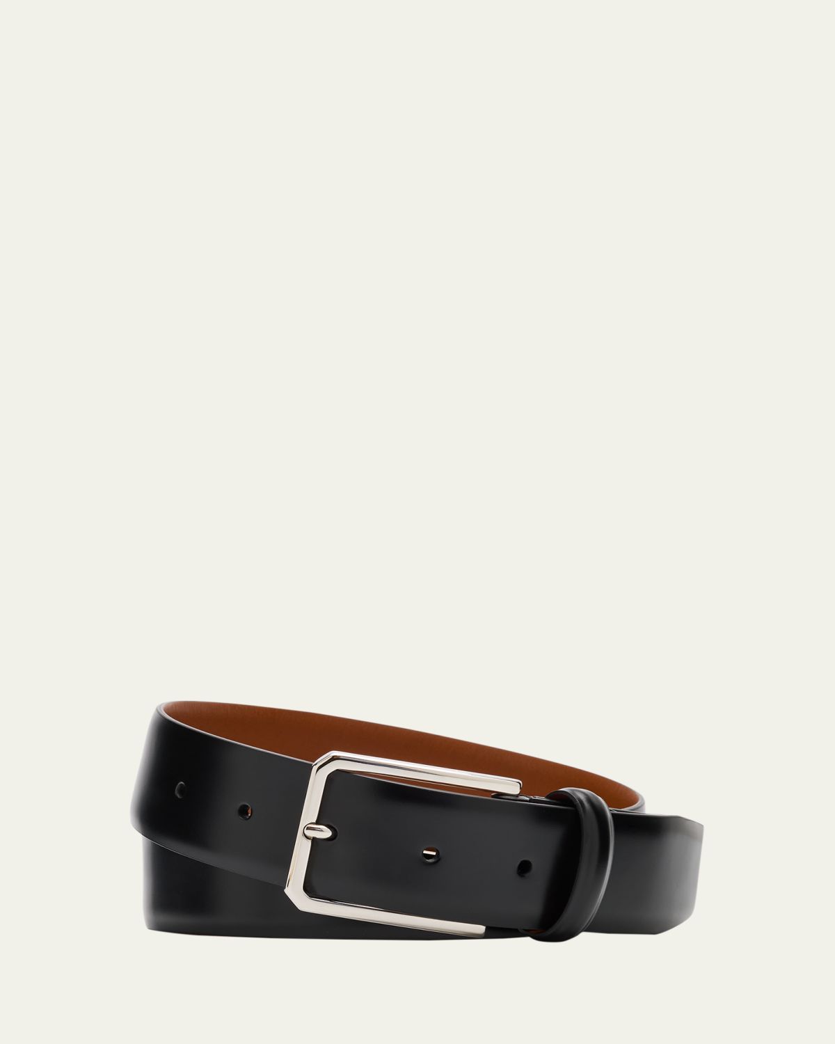 Santoni Men's Smooth Calfskin Belt