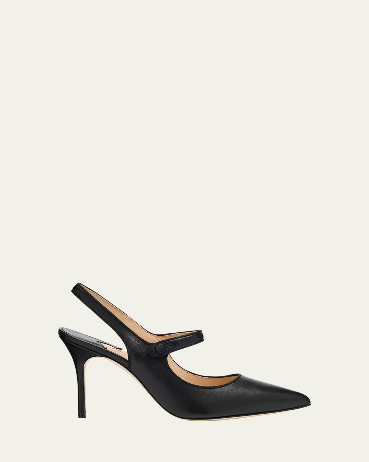 Manolo Blahnik Camparisli Leather Mary Jane Slingback Pumps | Thumbnail 10