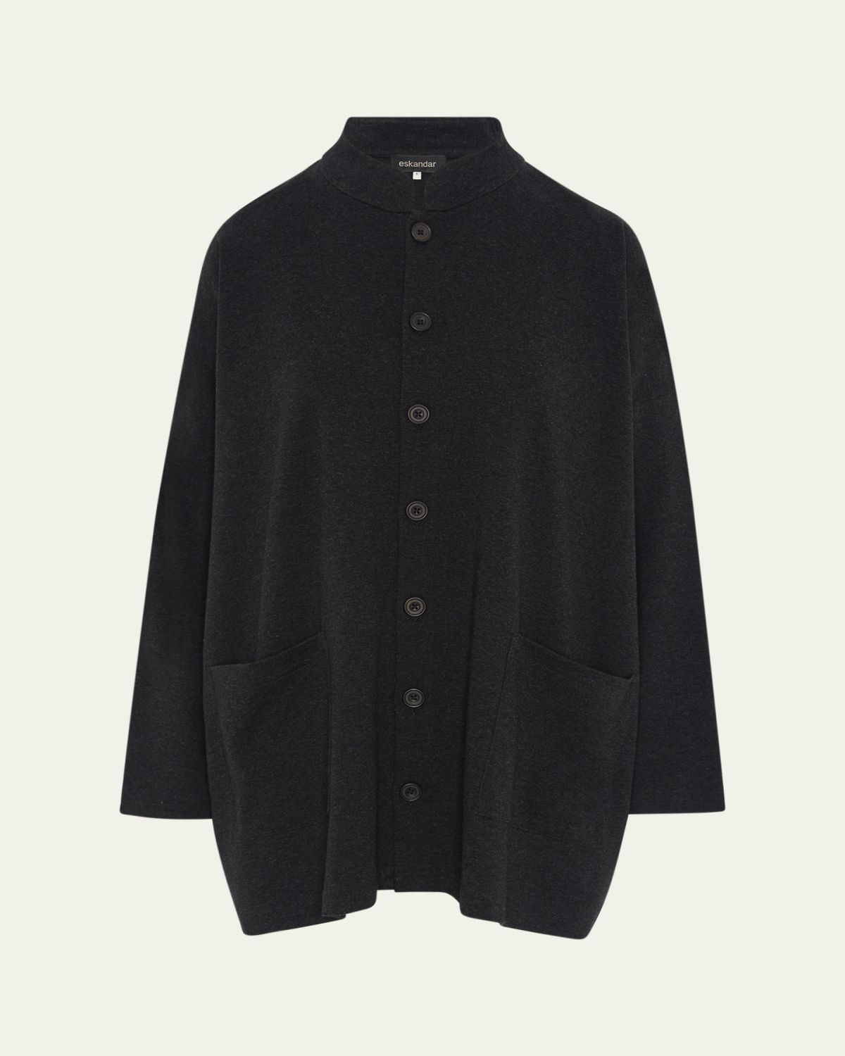 Eskandar Mandarin Jacket (Long Length)