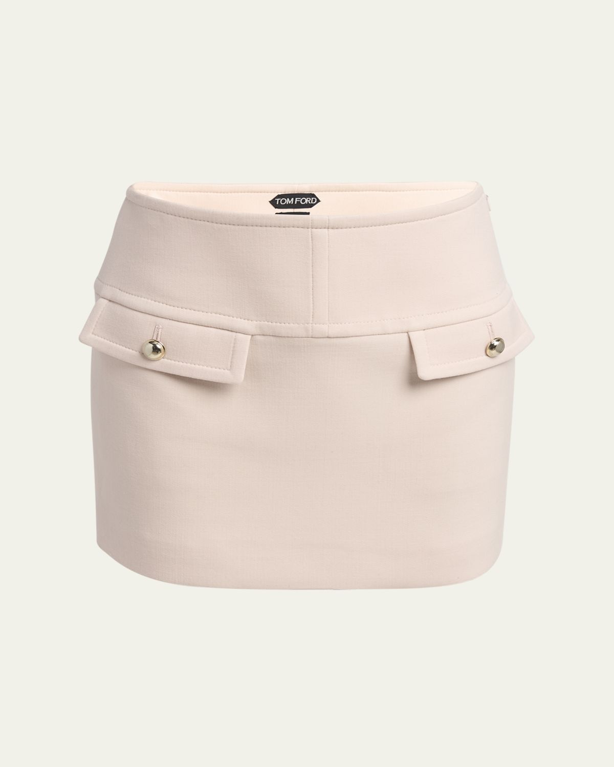 TOM FORD Buttoned Wool Mini Skirt