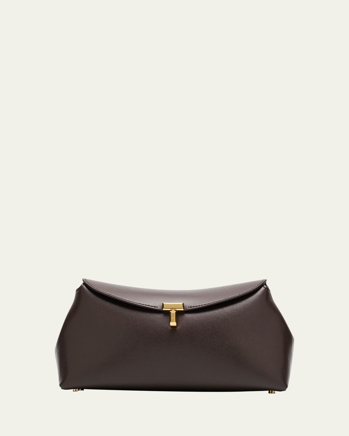 Toteme T Lock Flap Leather Clutch Bag | Thumbnail 5 Toteme T Lock Flap Leather Clutch Bag | Thumbnail 5