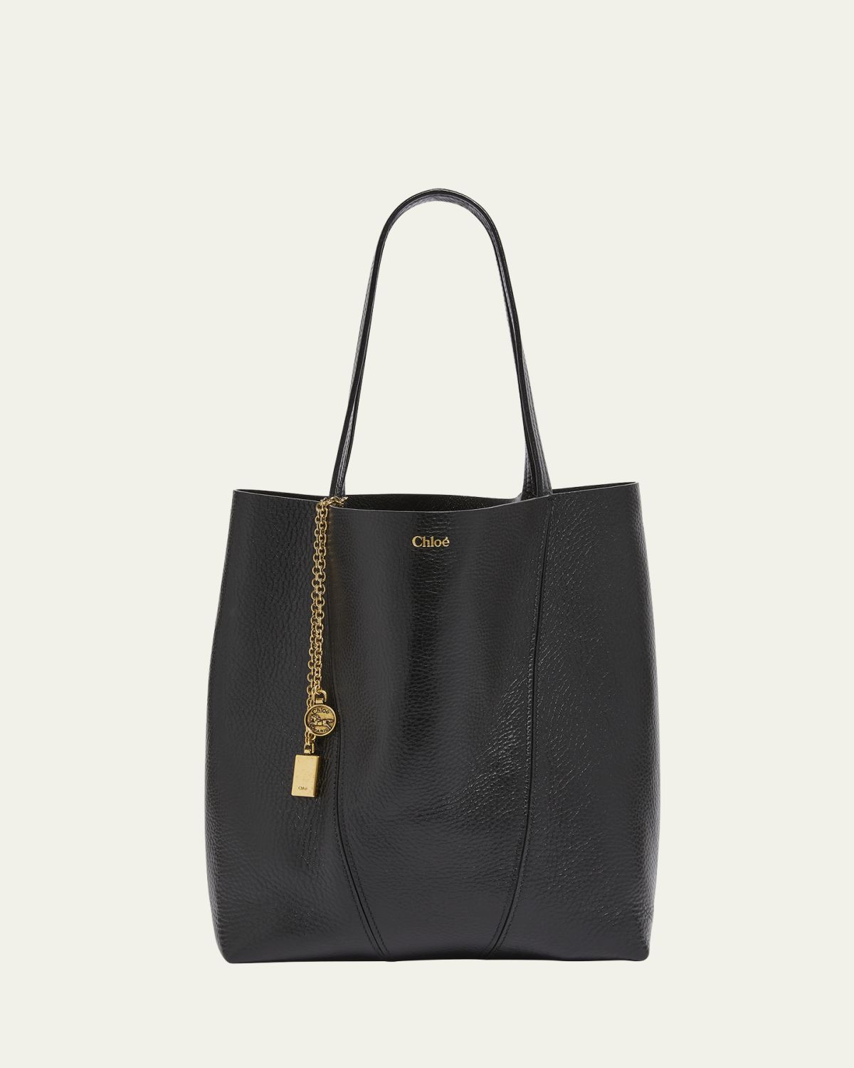 Chloe Spin Medium Tote Bag in Leather | Thumbnail 6 Chloe Spin Medium Tote Bag in Leather | Thumbnail 6
