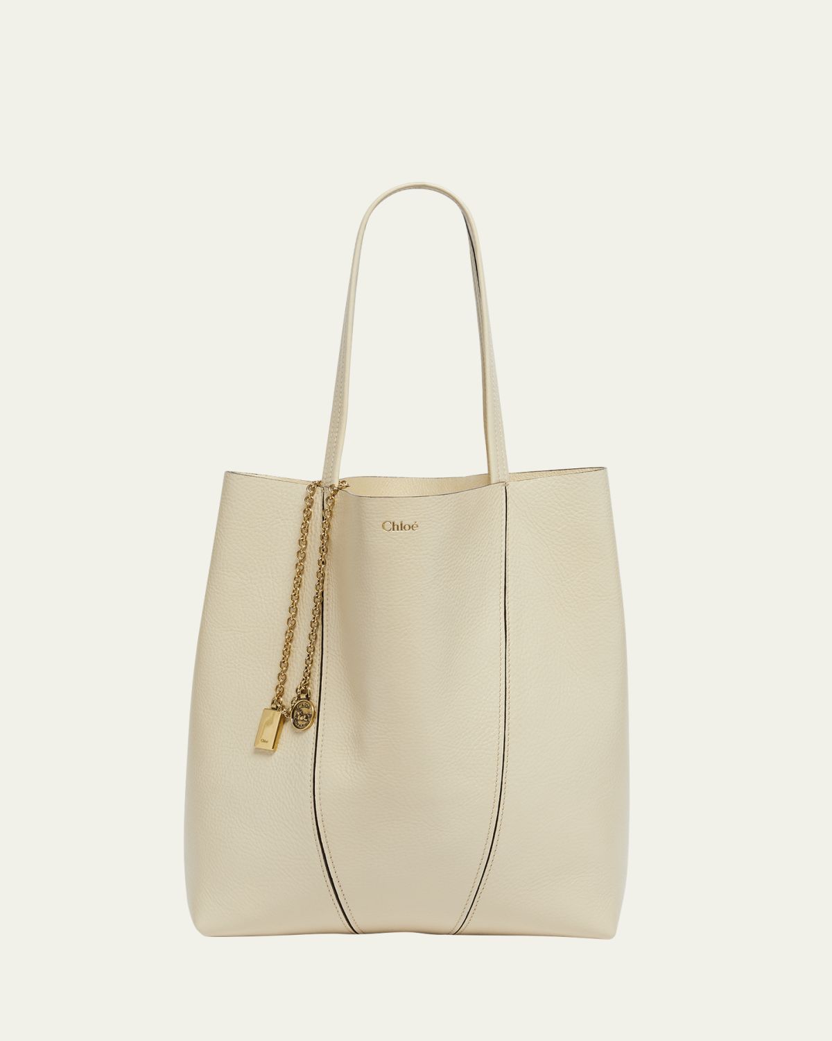 Chloe Spin Medium Tote Bag in Leather | Thumbnail 6 Chloe Spin Medium Tote Bag in Leather | Thumbnail 6