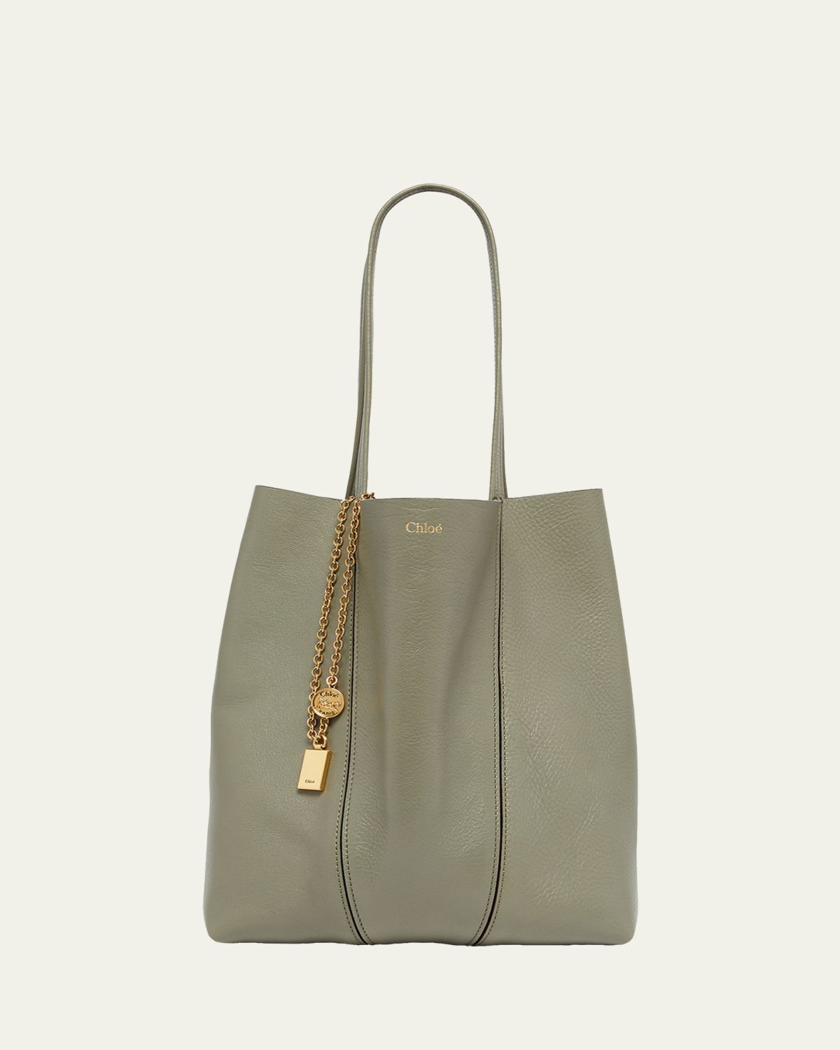Chloe Spin Medium Tote Bag in Leather | Thumbnail 6 Chloe Spin Medium Tote Bag in Leather | Thumbnail 6
