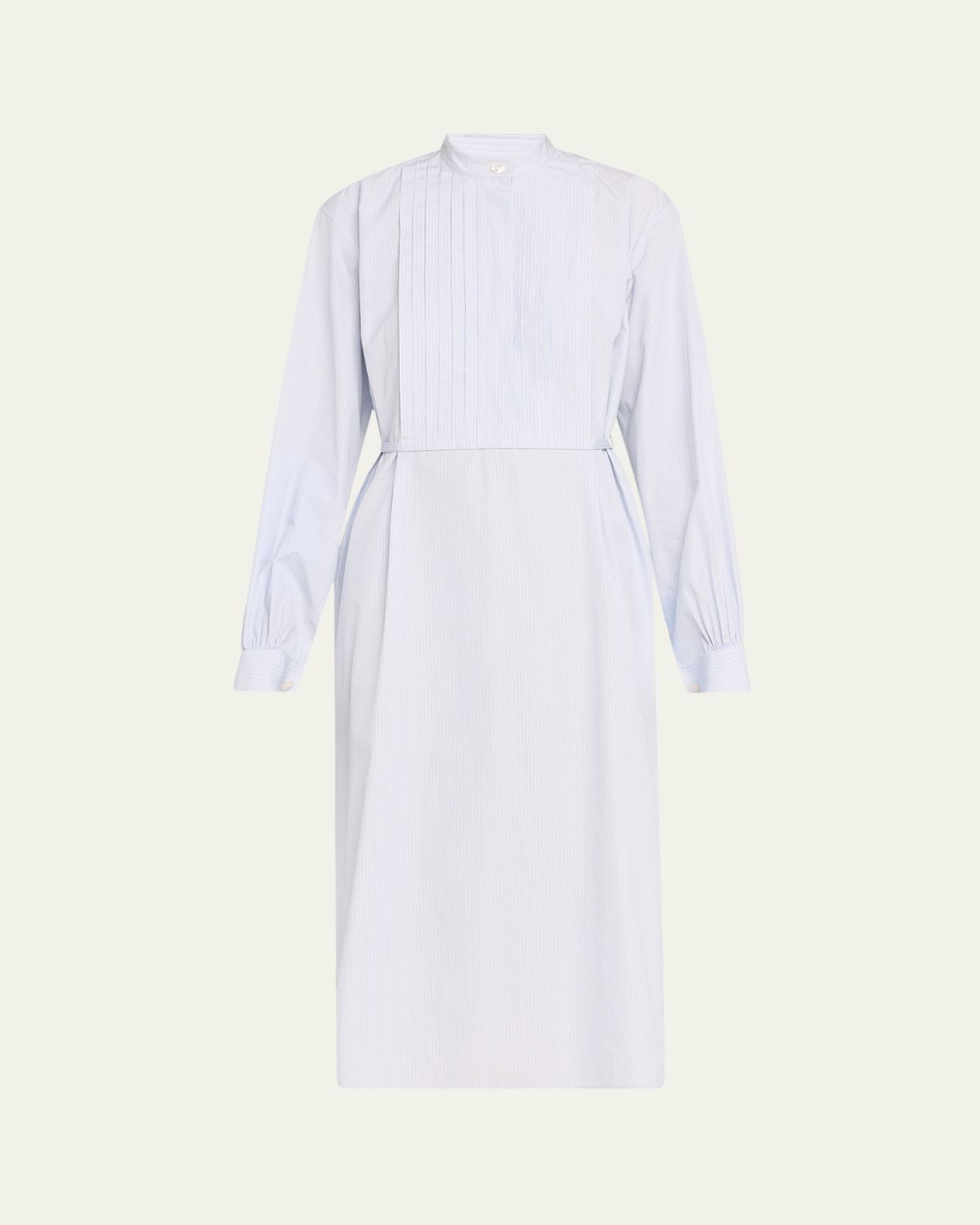 Jil Sander Multi Stripe Cotton Midi Shirtdress
