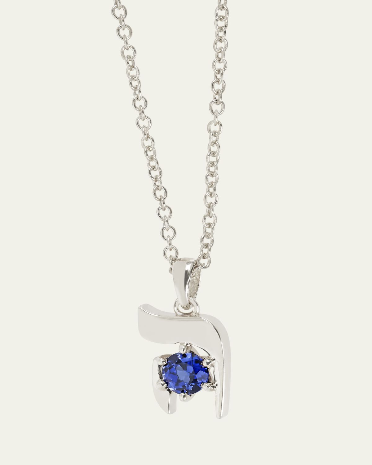 Procaccia Jewelry 18K Gold Hebrew HEI Initial Necklace | Thumbnail 5