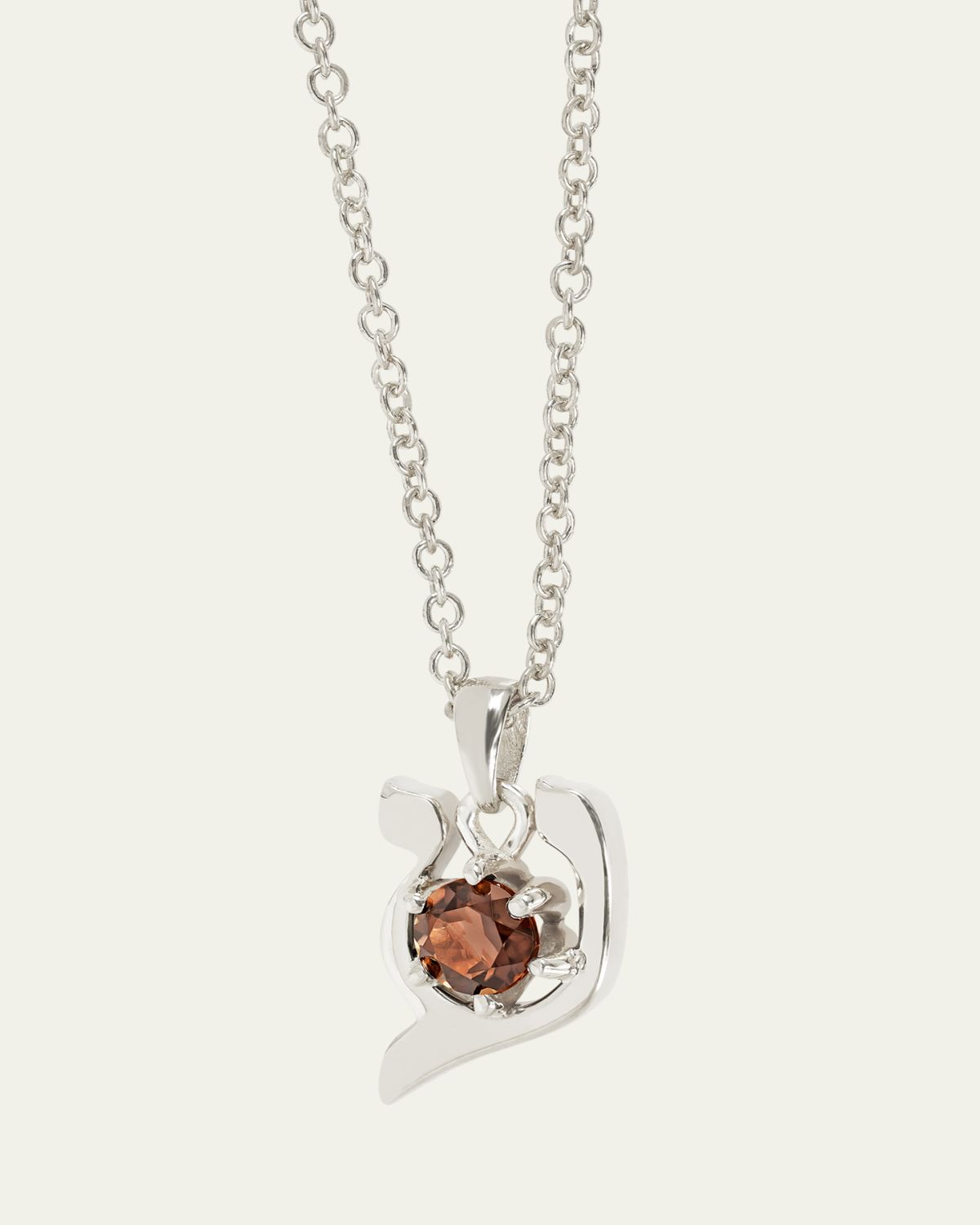 Procaccia Jewelry 18K Gold Hebrew AYN Initial Necklace