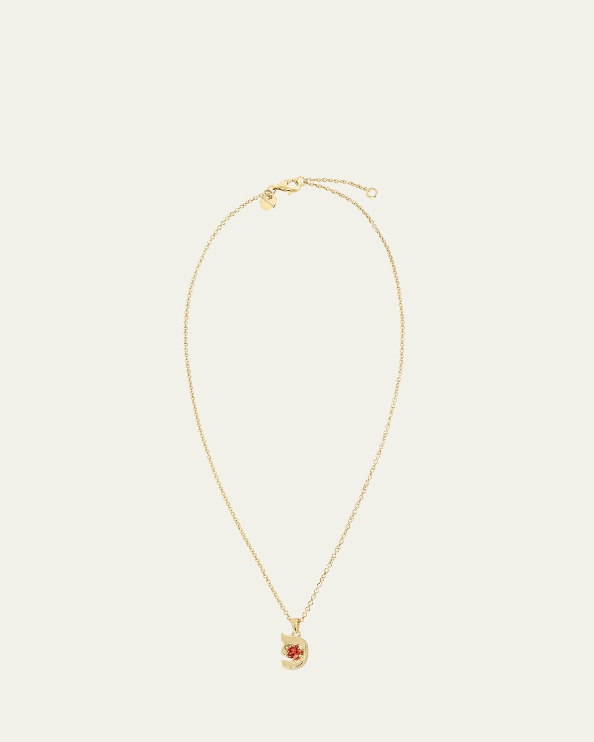 Procaccia Jewelry 18K Gold Hebrew PEH Initial Necklace