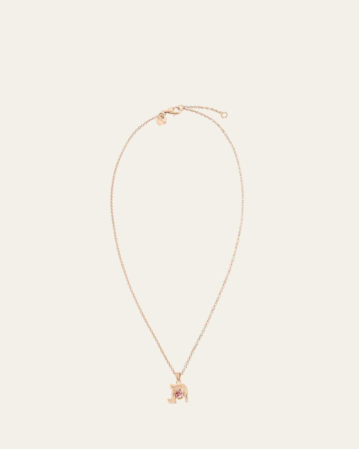 Procaccia Jewelry 18K Gold Hebrew TAV Initial Necklace | Thumbnail 5
