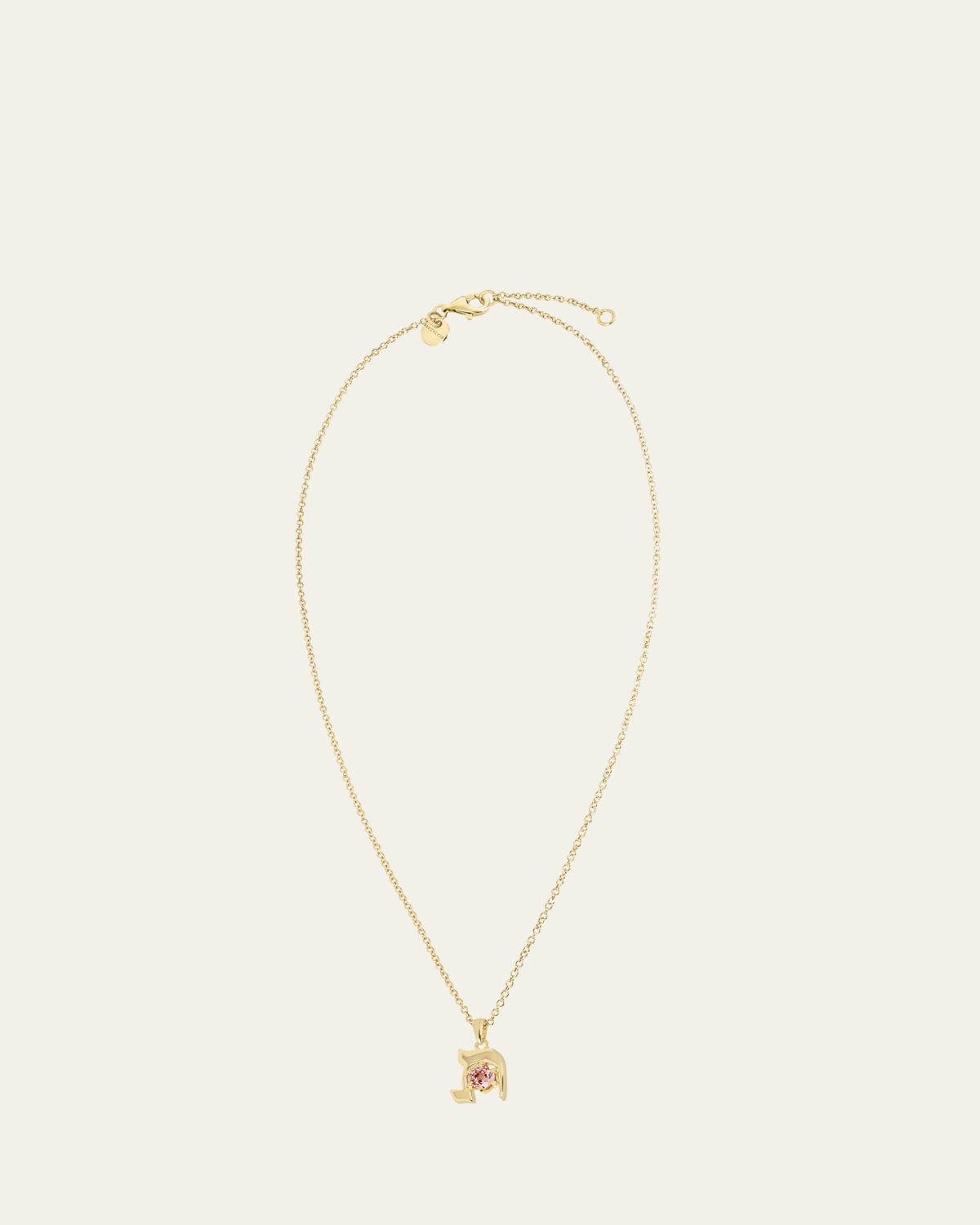 Procaccia Jewelry 18K Gold Hebrew TAV Initial Necklace | Thumbnail 13