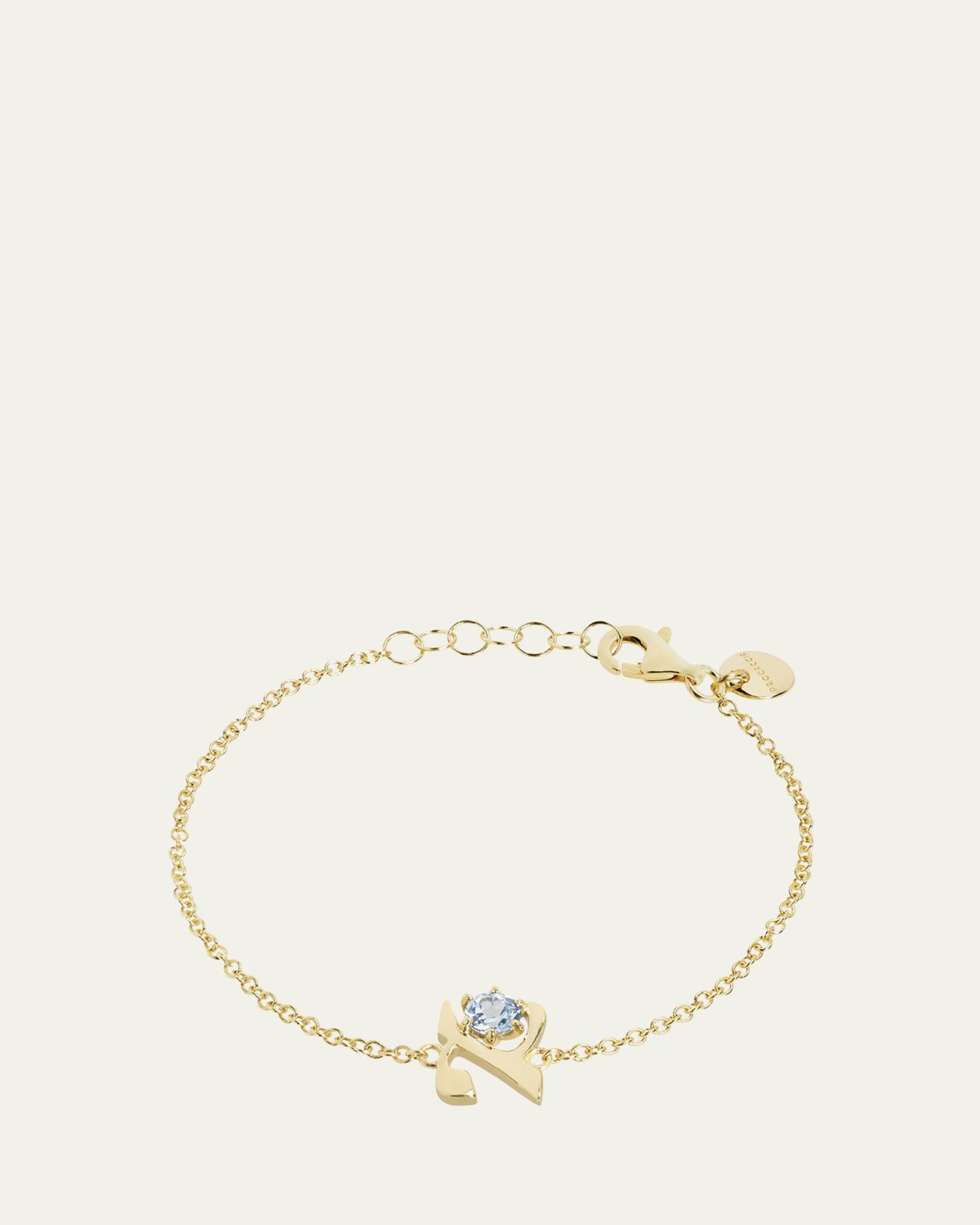 Procaccia Jewelry 18K Gold Hebrew ALEF Initial Bracelet