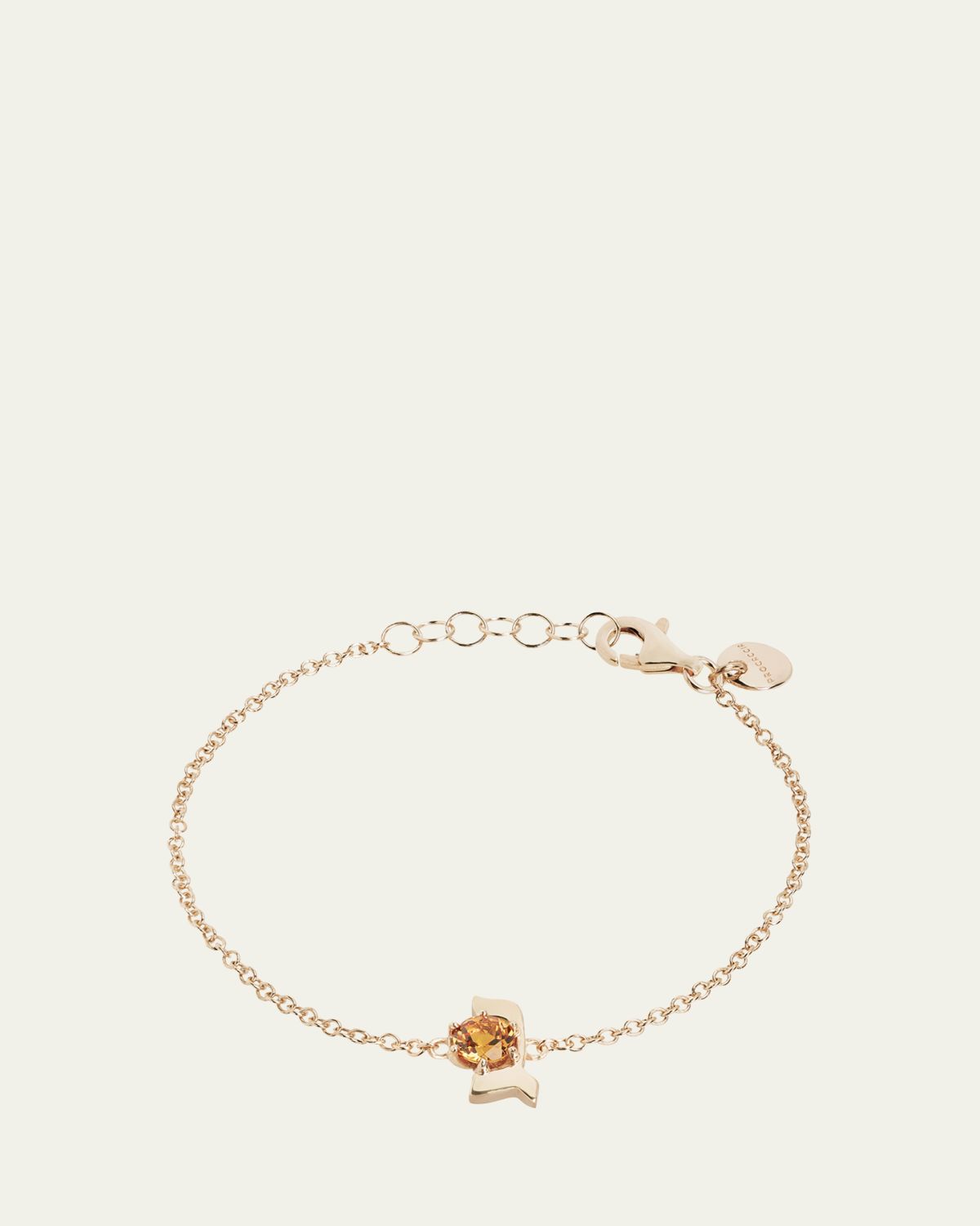 Procaccia Jewelry 18K Gold Hebrew GIMEL Initial Bracelet | Thumbnail 4 Procaccia Jewelry 18K Gold Hebrew GIMEL Initial Bracelet | Thumbnail 4