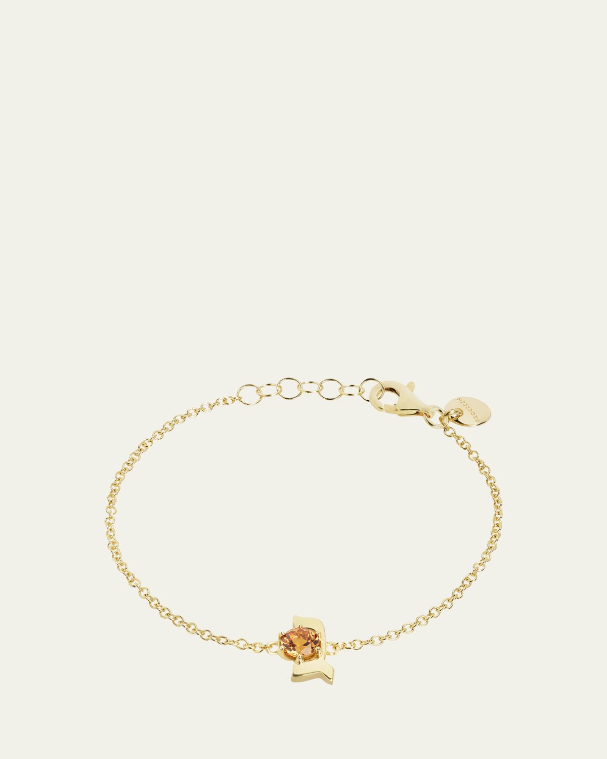 Procaccia Jewelry 18K Gold Hebrew GIMEL Initial Bracelet