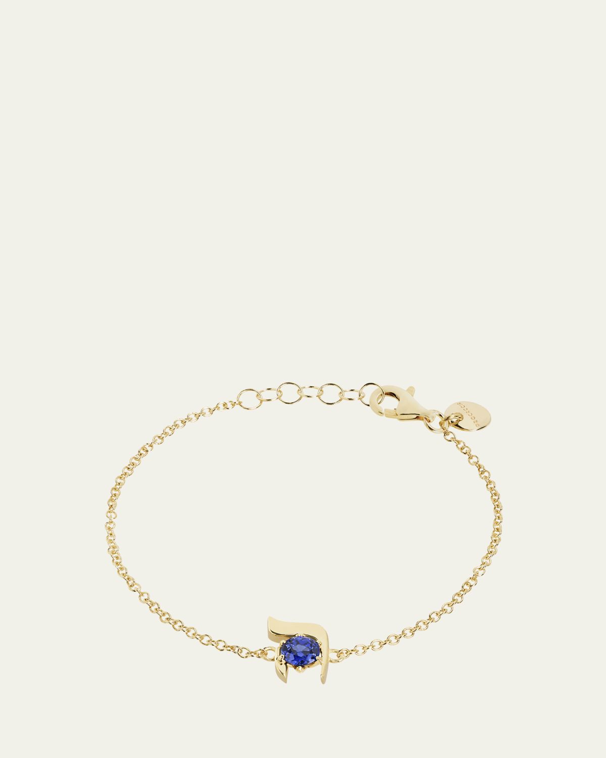 Procaccia Jewelry 18K Gold Hebrew HEI Initial Bracelet | Thumbnail 4