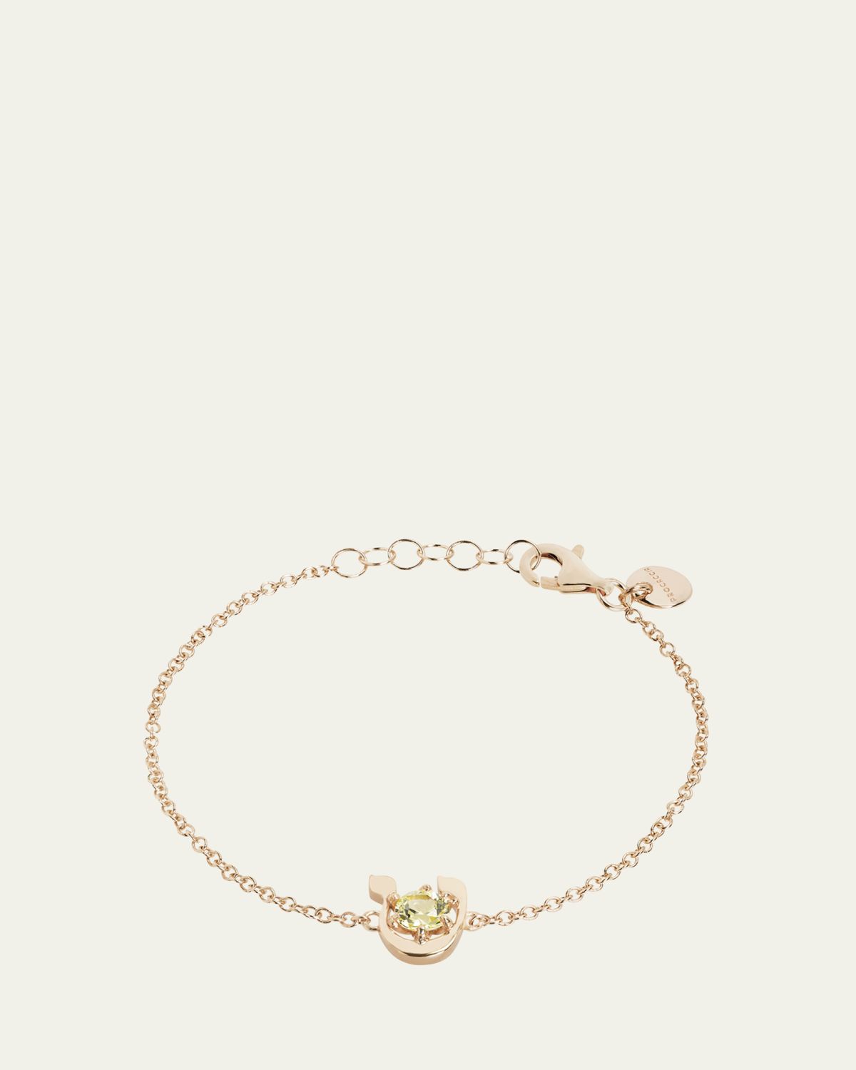 Procaccia Jewelry 18K Gold Hebrew TET Initial Bracelet | Thumbnail 4