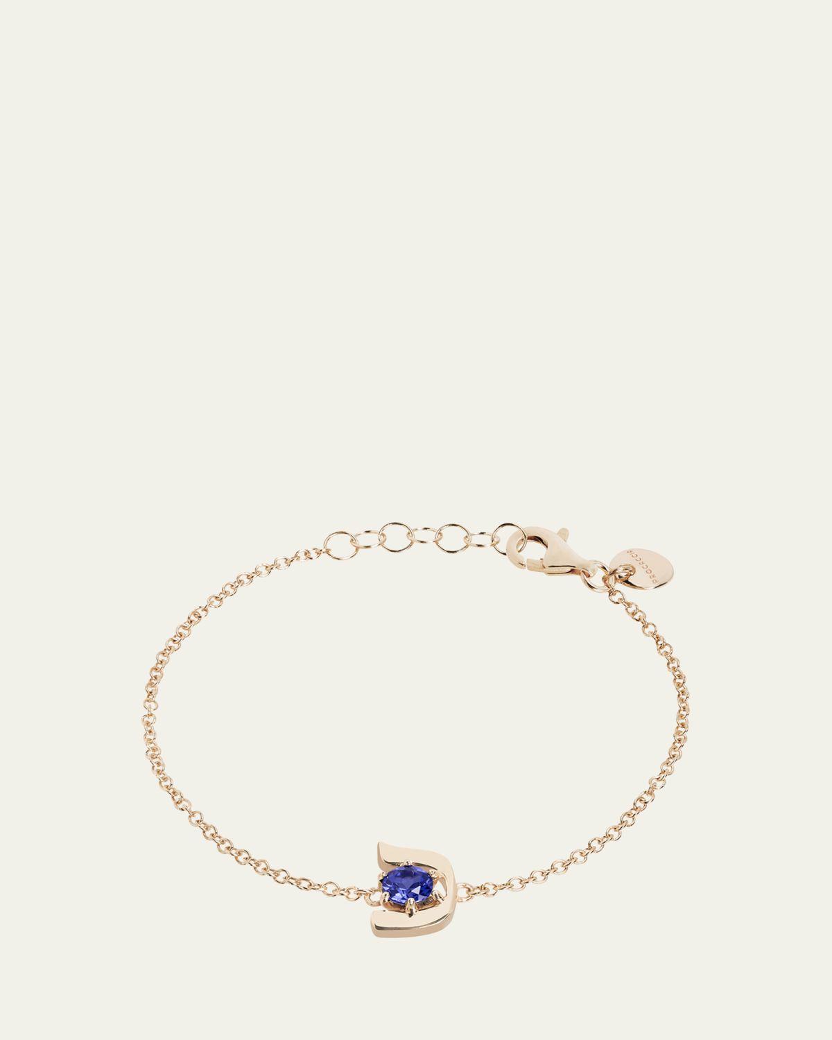 Procaccia Jewelry 18K Gold Hebrew KHAF Initial Bracelet | Thumbnail 4 Procaccia Jewelry 18K Gold Hebrew KHAF Initial Bracelet | Thumbnail 4