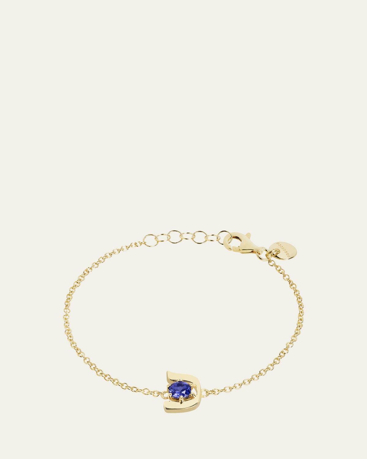 Procaccia Jewelry 18K Gold Hebrew KHAF Initial Bracelet | Thumbnail 4 Procaccia Jewelry 18K Gold Hebrew KHAF Initial Bracelet | Thumbnail 4