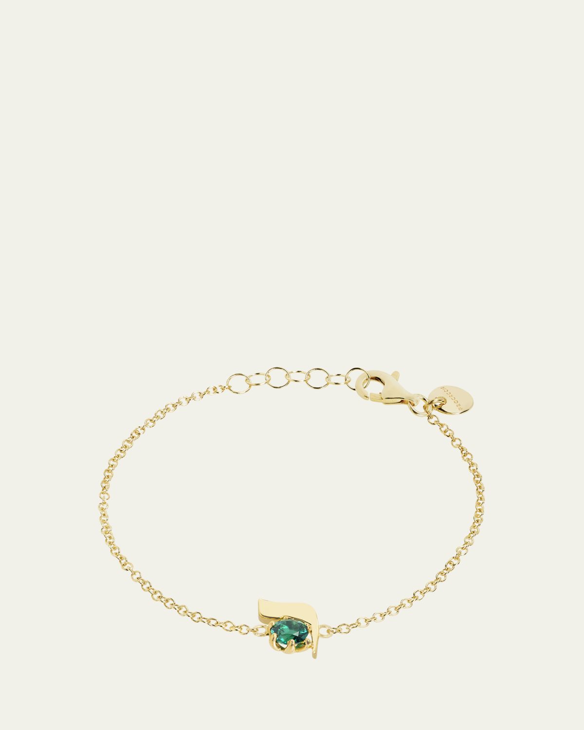 Procaccia Jewelry 18K Gold Hebrew RESH Initial Bracelet | Thumbnail 4 Procaccia Jewelry 18K Gold Hebrew RESH Initial Bracelet | Thumbnail 4
