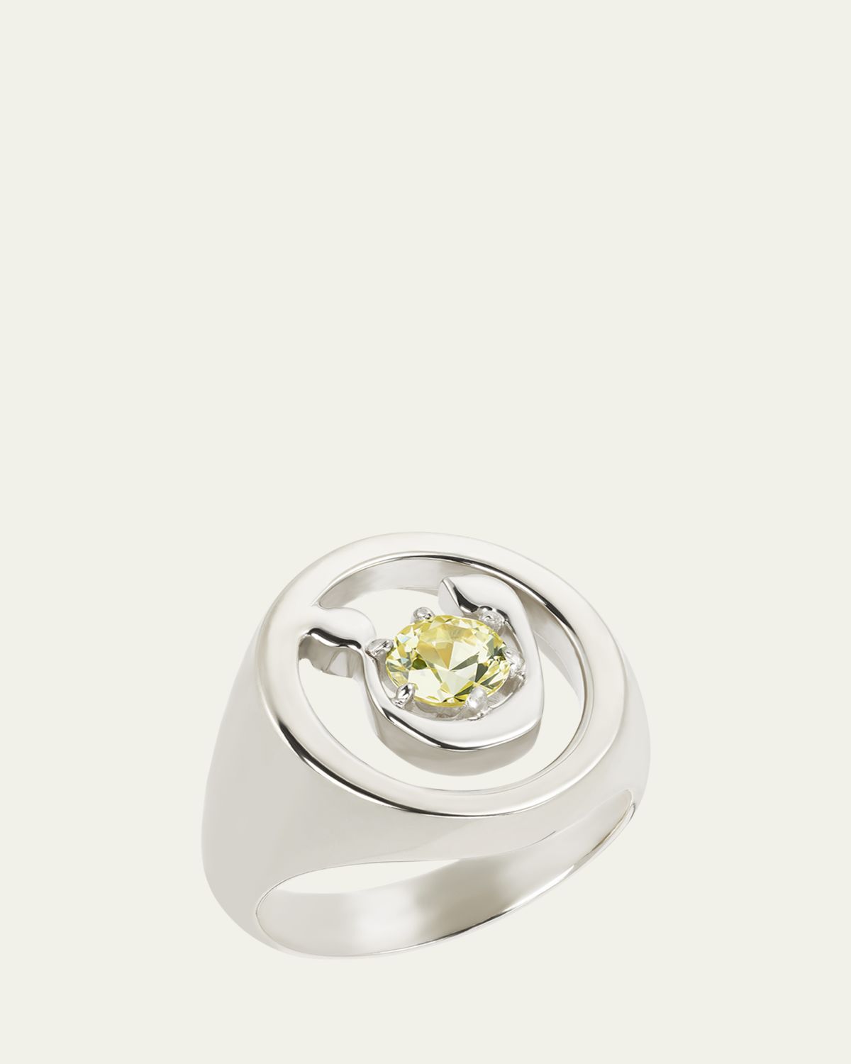 Procaccia Jewelry 18K Gold Hebrew TET Initial Signet Ring | Thumbnail 5