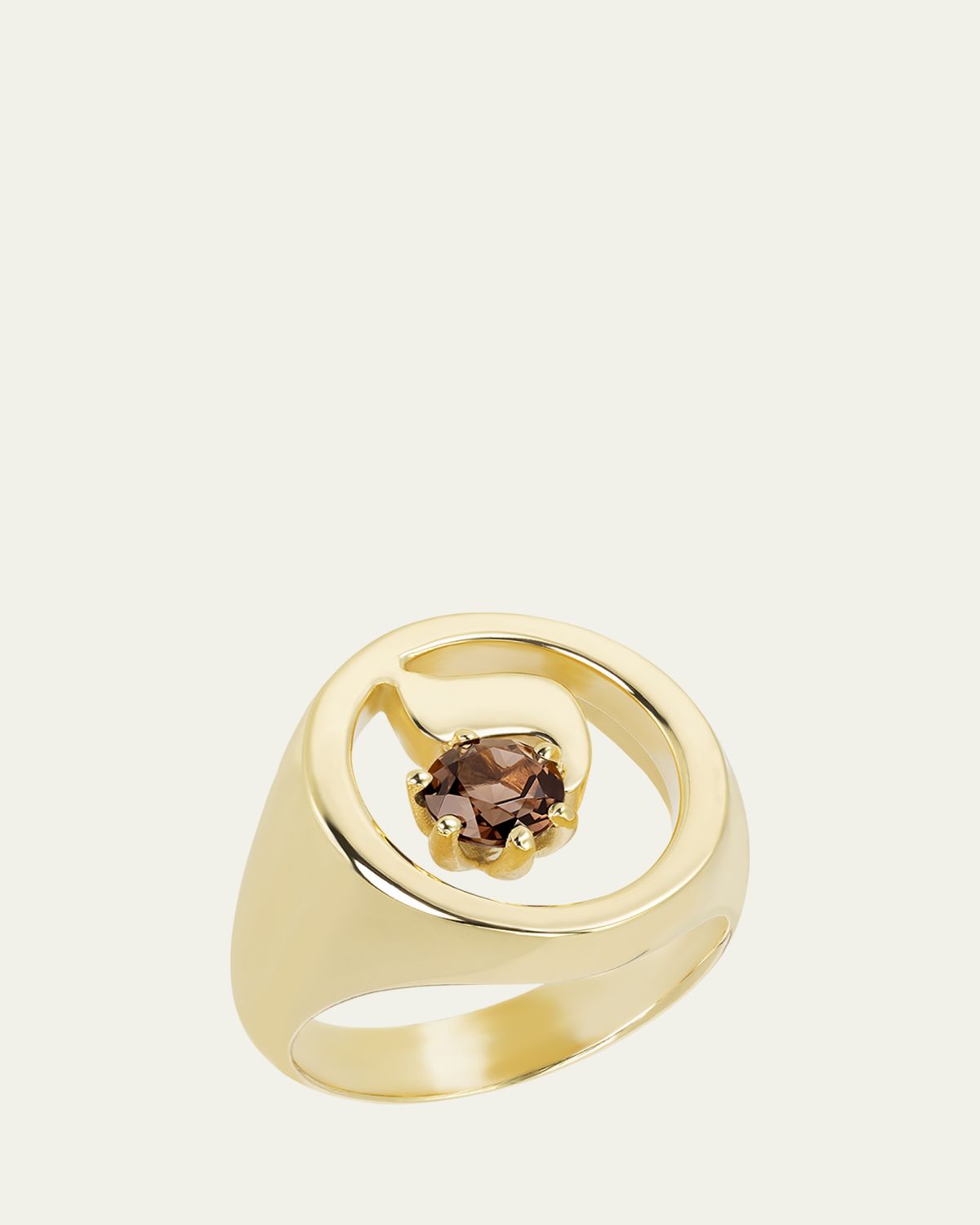 Procaccia Jewelry 18K Gold Hebrew YOD Initial Signet Ring | Thumbnail 5 Procaccia Jewelry 18K Gold Hebrew YOD Initial Signet Ring | Thumbnail 5