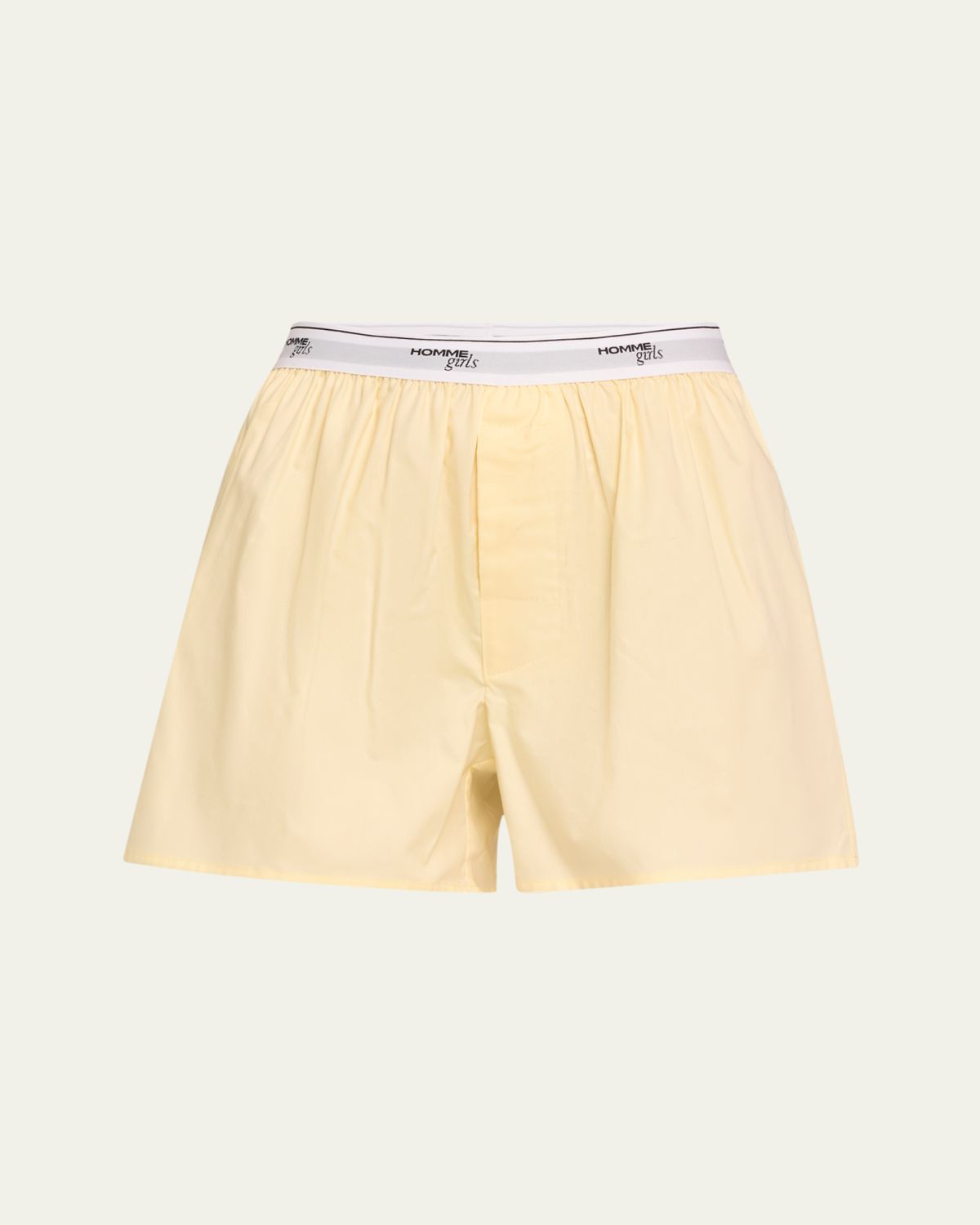 HOMMEGIRLS Logo-Band Boxer Pajama Shorts