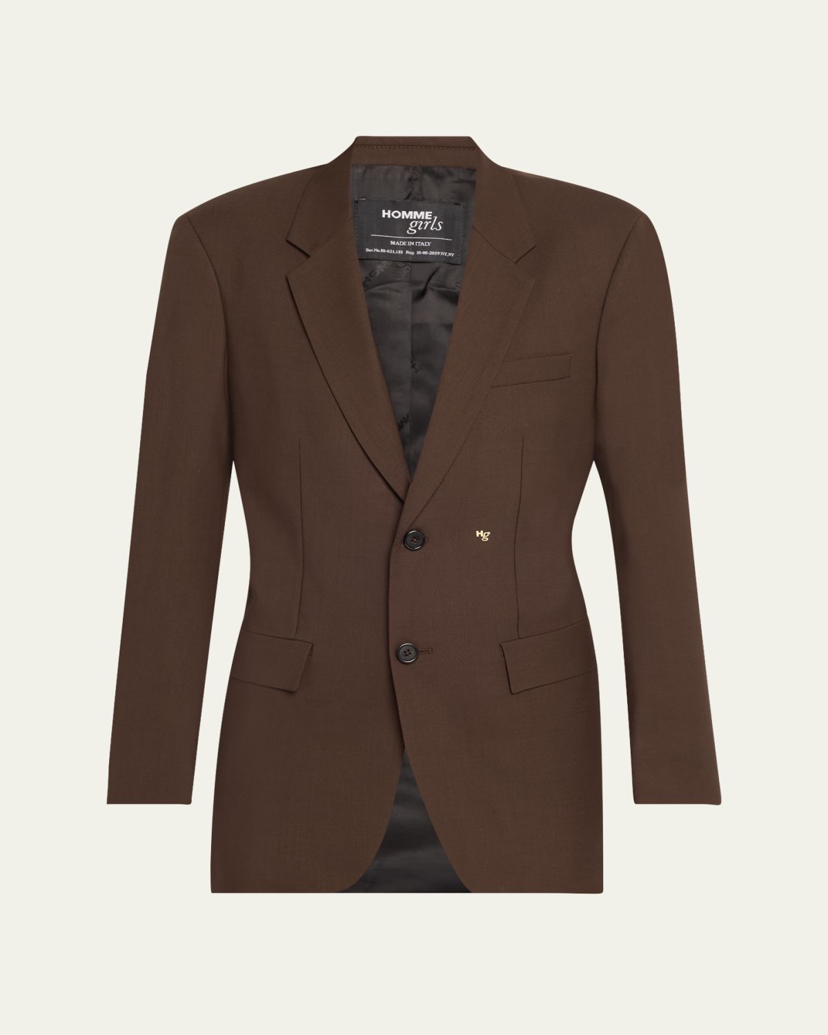 HOMMEGIRLS Menswear Fit Wool Cashmere Blazer