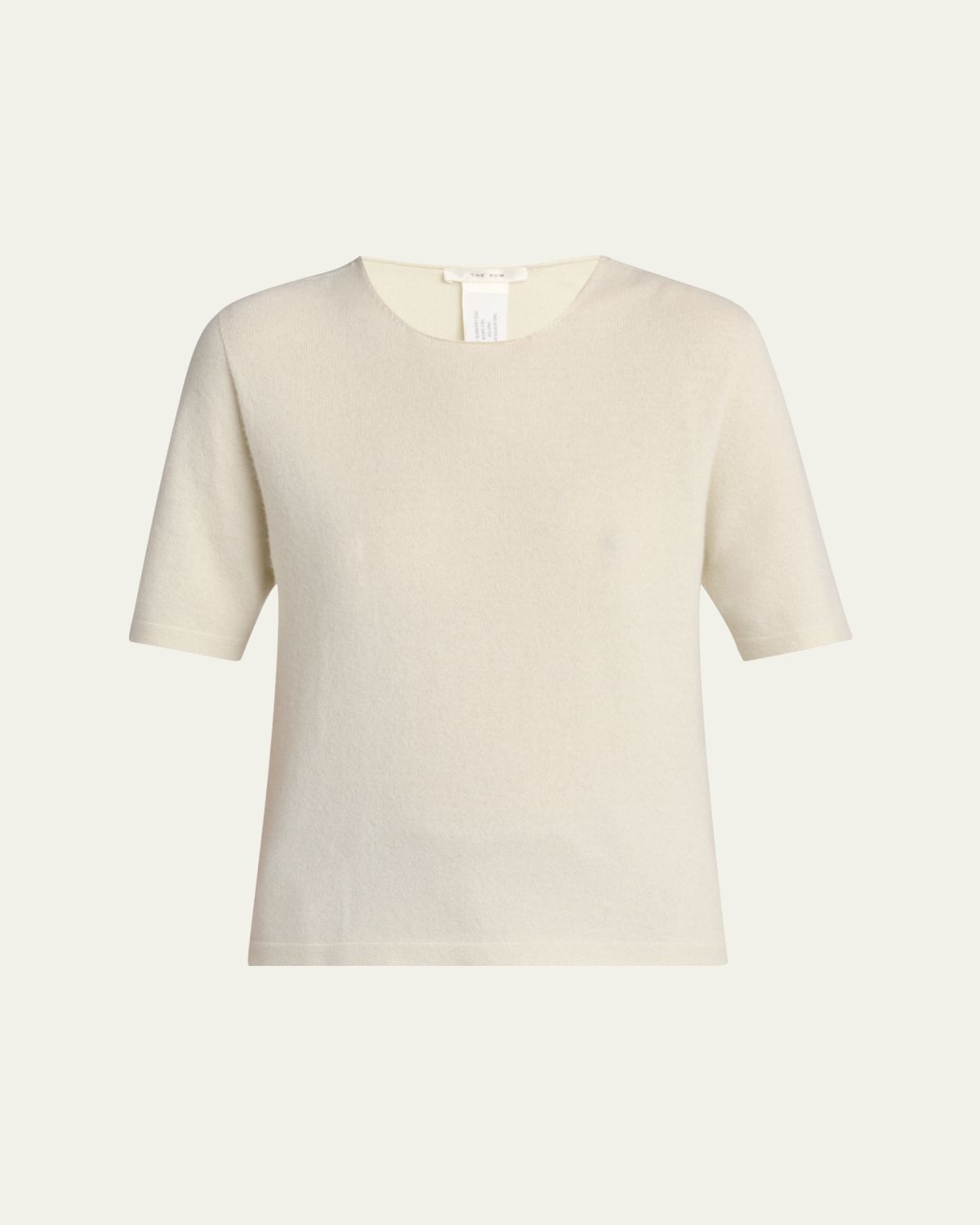 THE ROW Ipar Short Sleeve Cashmere Top