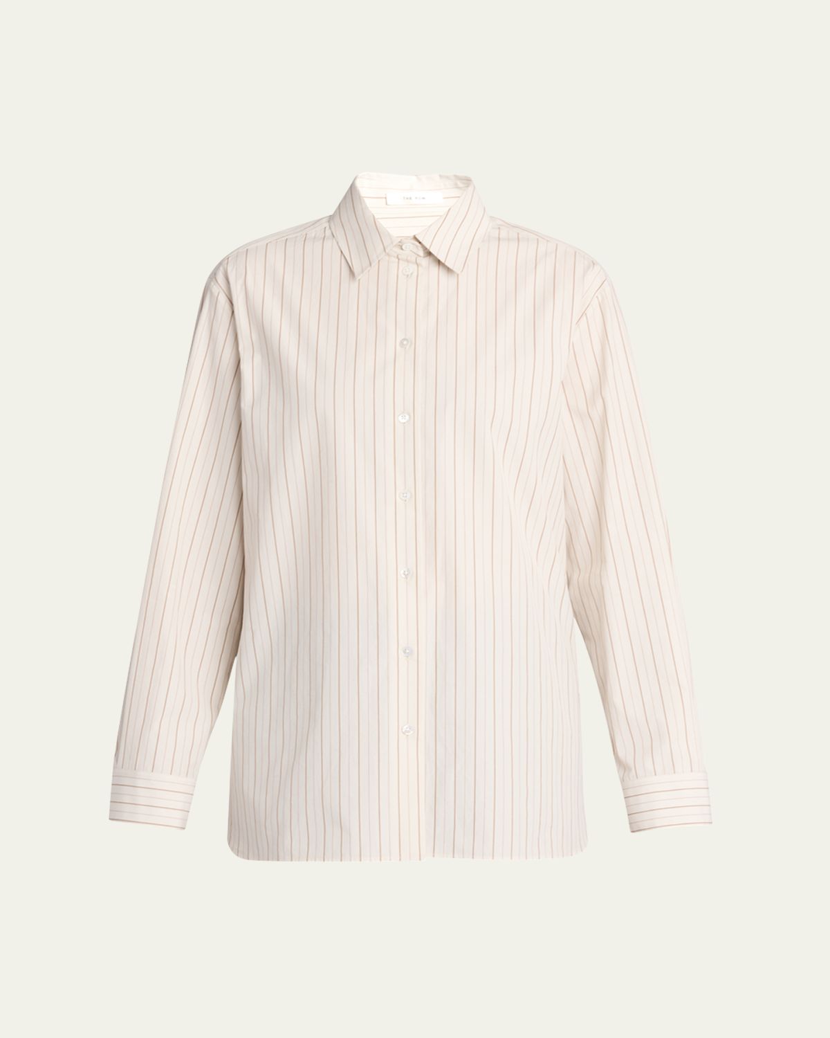 THE ROW Sisilia Stripe Button Down Blouse