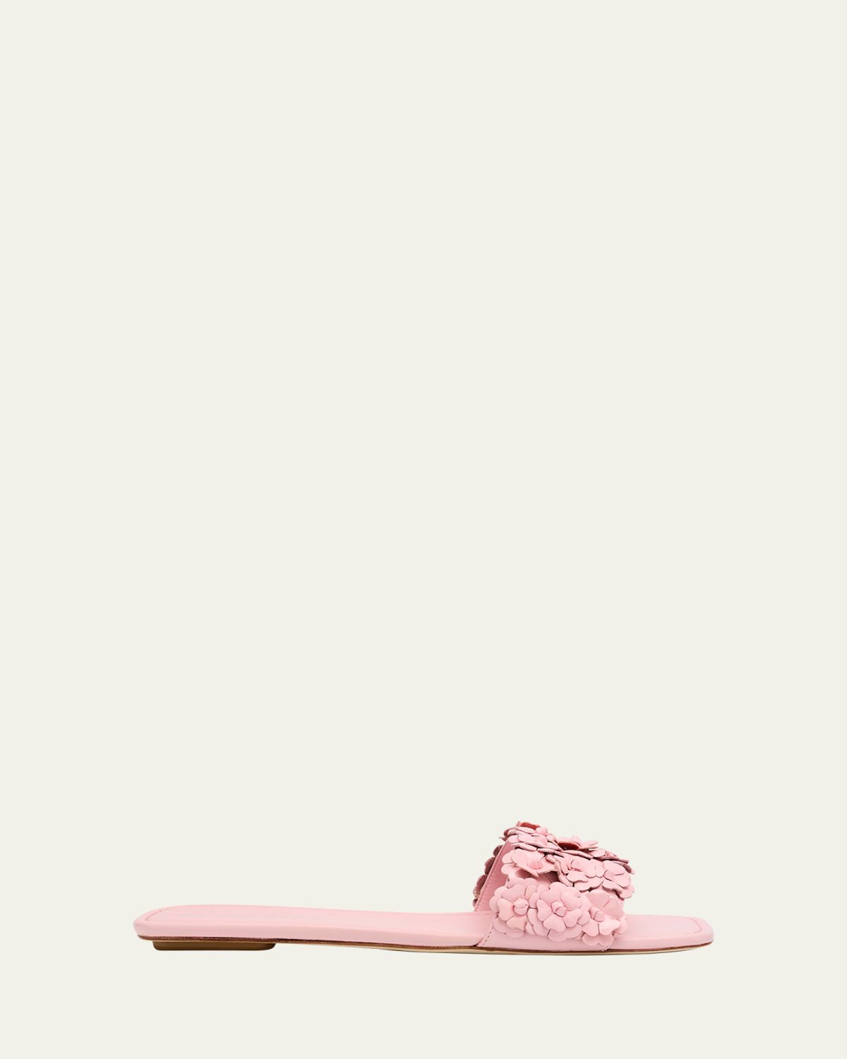 Stuart Weitzman Meadow Flower Leather Slides