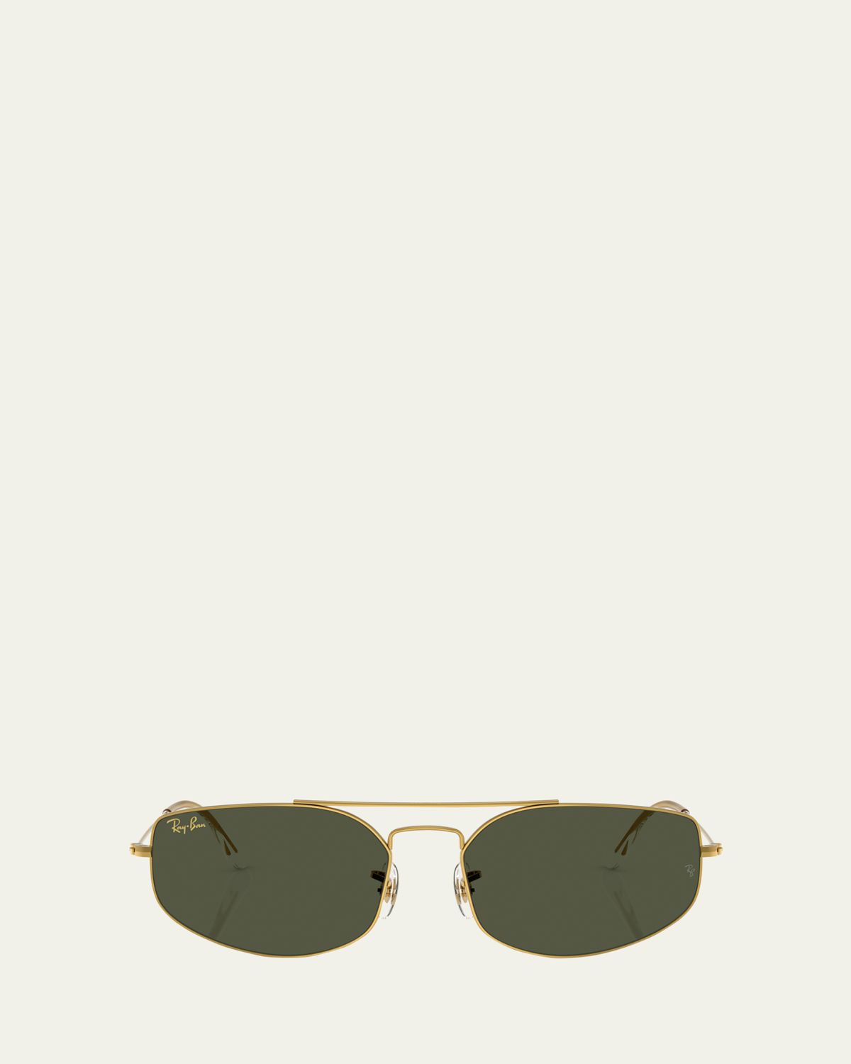 Ray-Ban RB3845 Irregular Shaped Metal Sunglasses