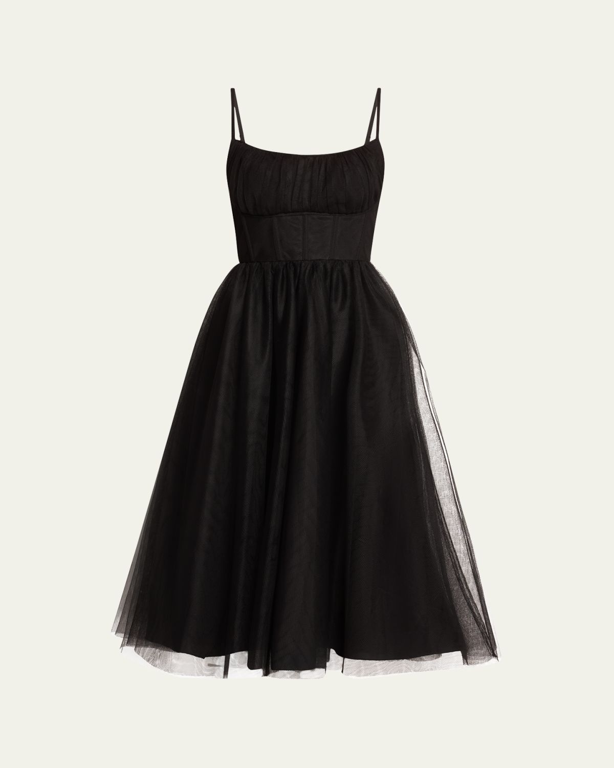 Zimmermann Tulle Corset Midi Dress
