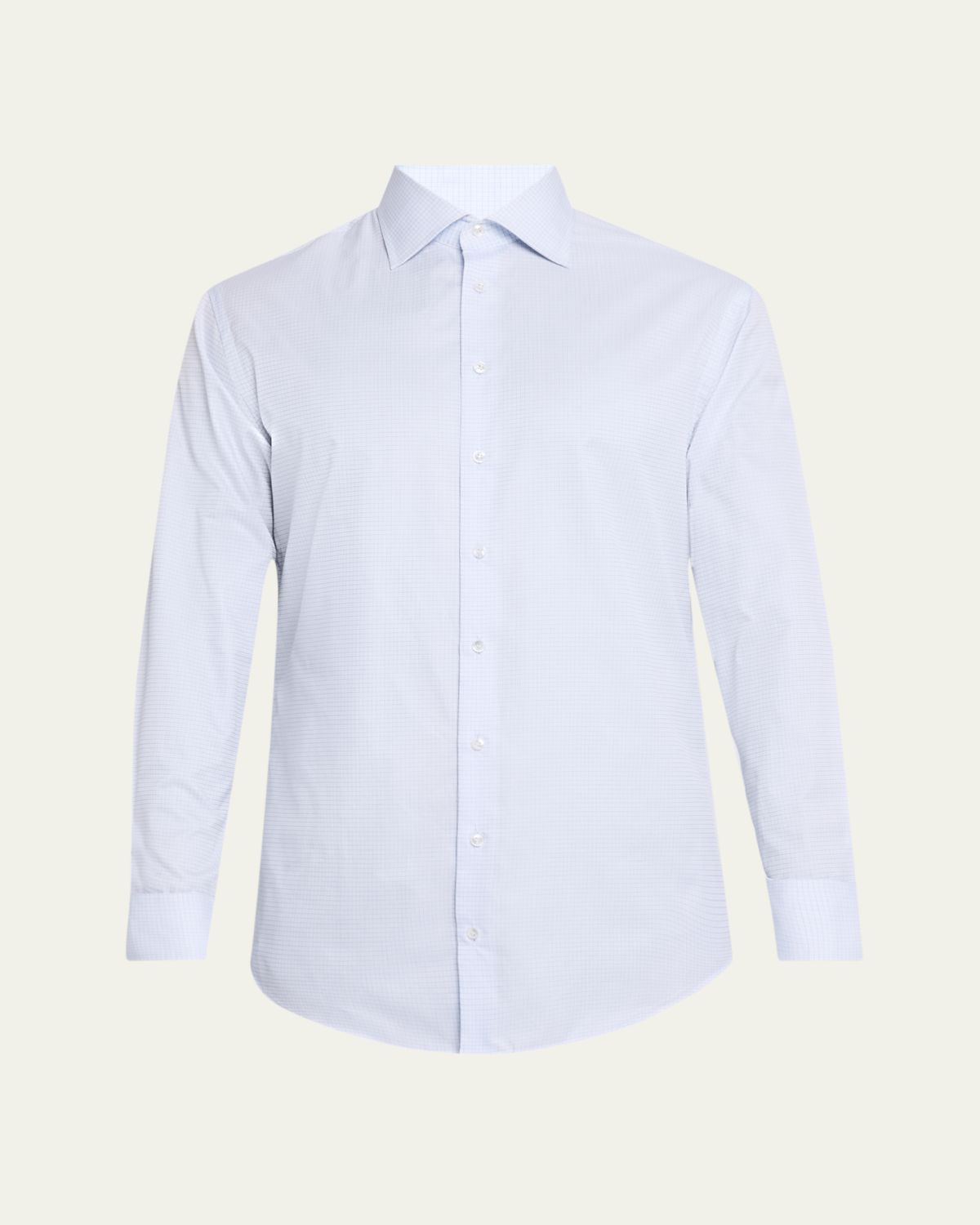 Giorgio Armani Men 's Micro-Check Dress Shirt