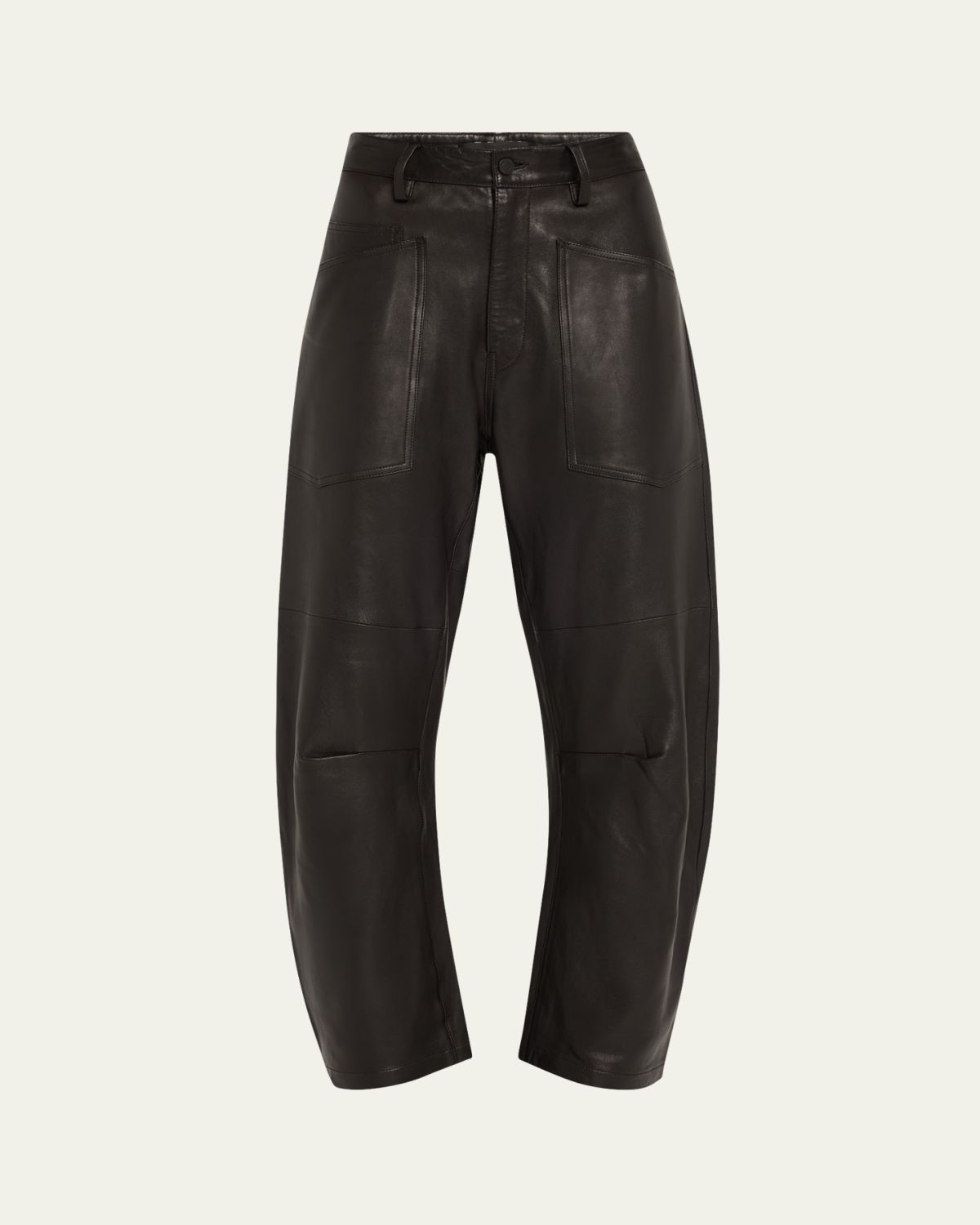 Nili Lotan Shon Barrel Leather Pants | Thumbnail 6