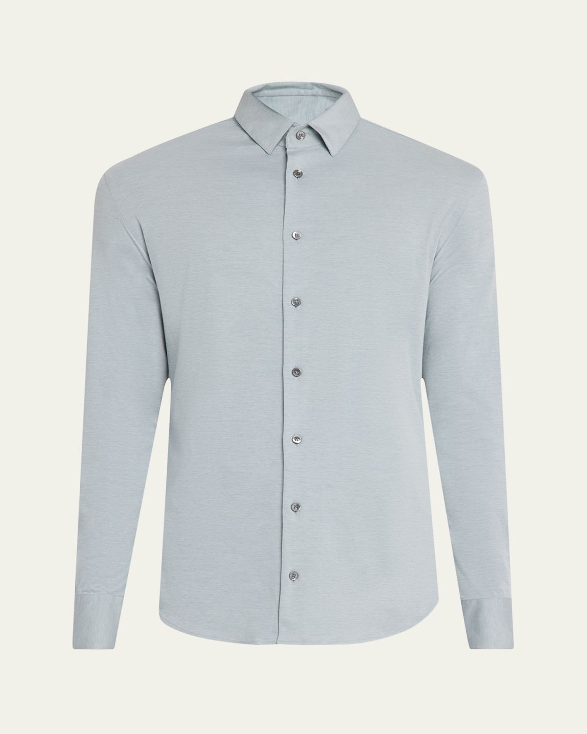 Giorgio Armani Men's Flex Tortona Cotton Jersey Sport Shirt