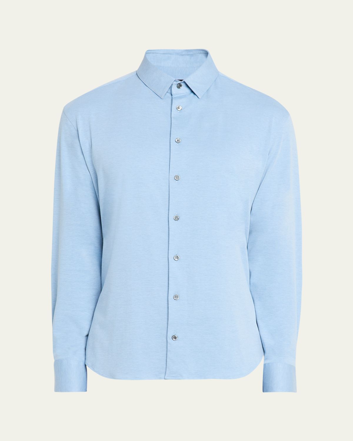 Giorgio Armani Men's Flex Tortona Cotton Jersey Sport Shirt