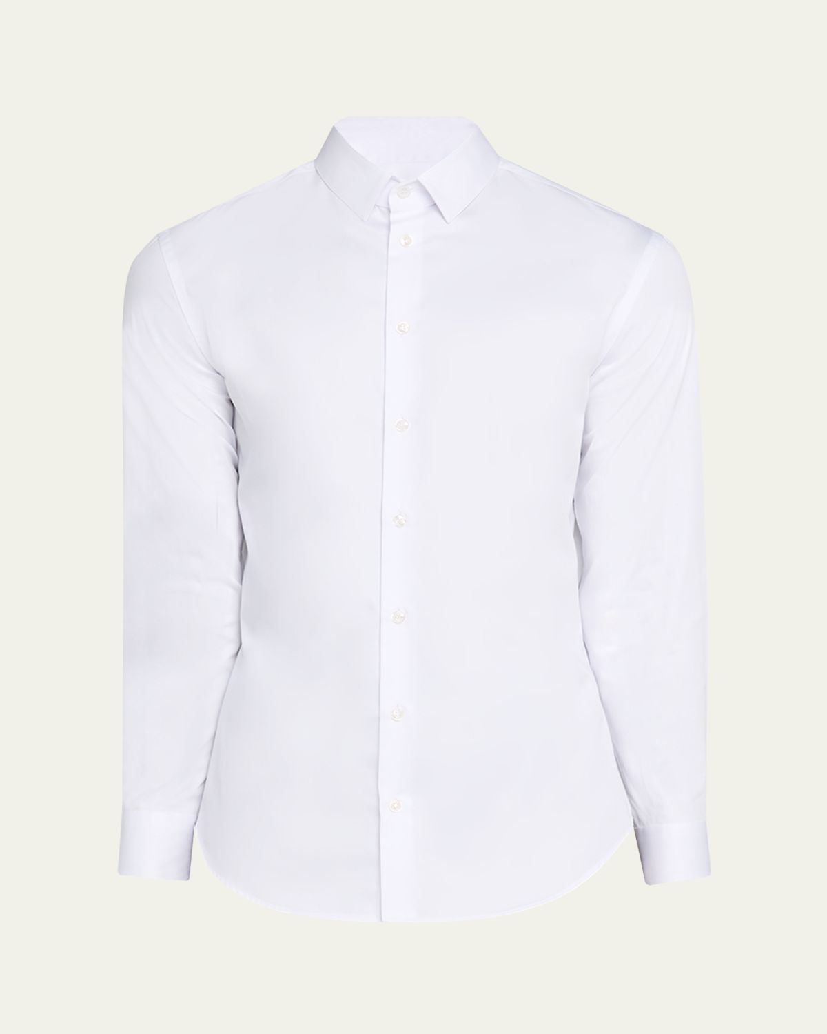 Giorgio Armani Men's Logan Piece-Dyed Cotton Sport Shirt