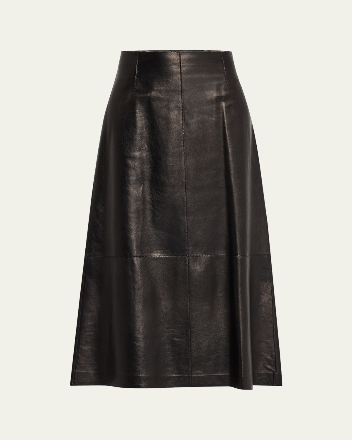 Lafayette 148 New York A-Line Leather Midi Skirt | Thumbnail 6 Lafayette 148 New York A-Line Leather Midi Skirt | Thumbnail 6