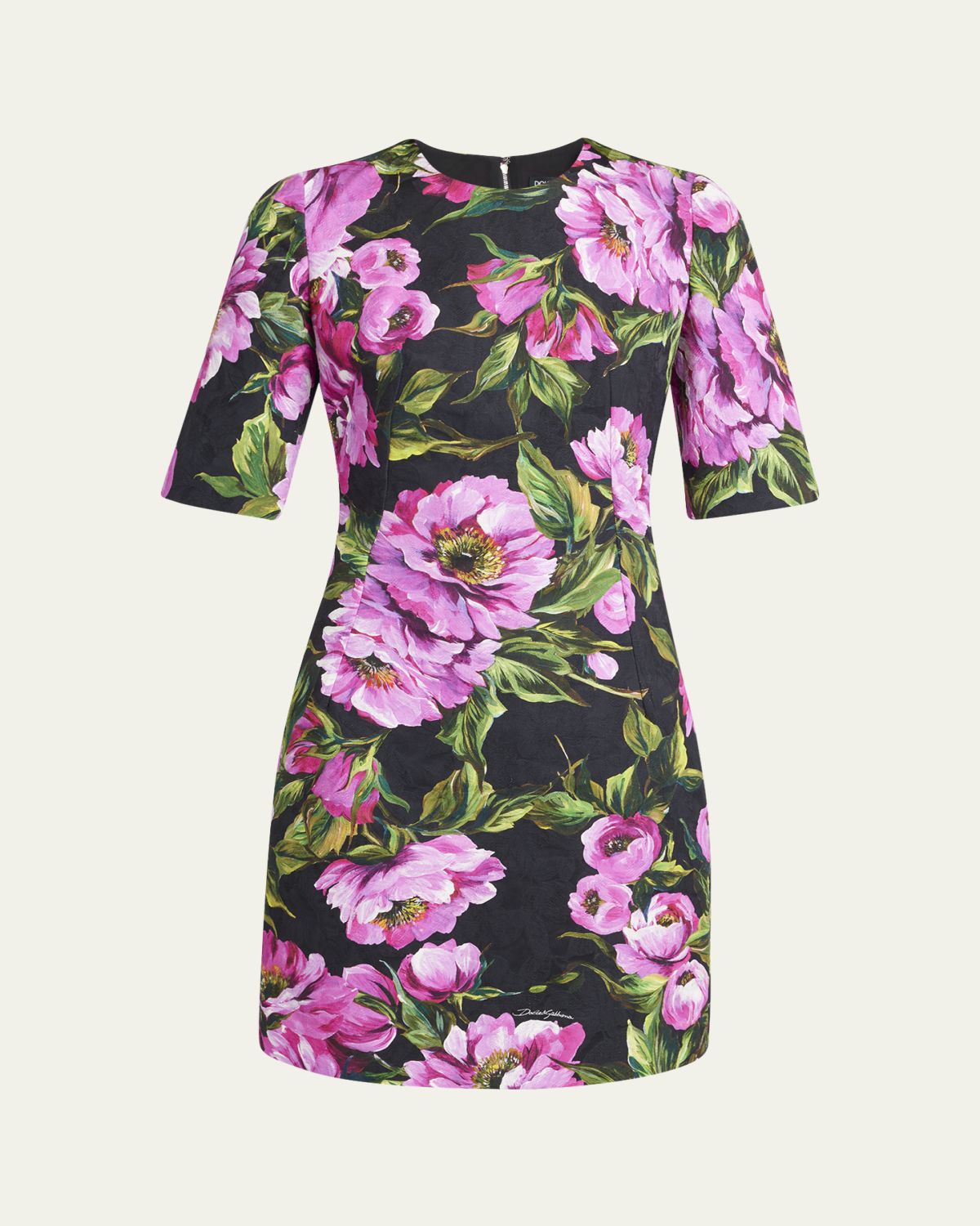 Dolce & Gabbana Floral Jacquard Mini Dress