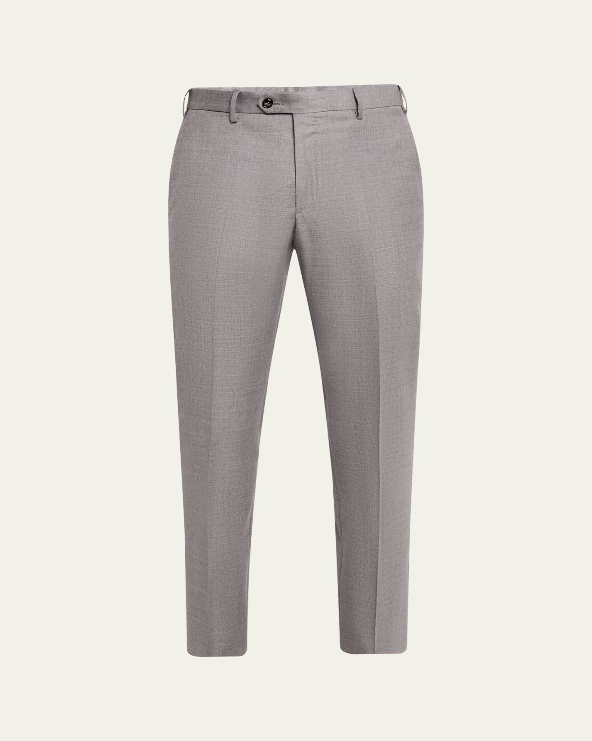 Giorgio Armani Men's Wool Flat-Front Trousers