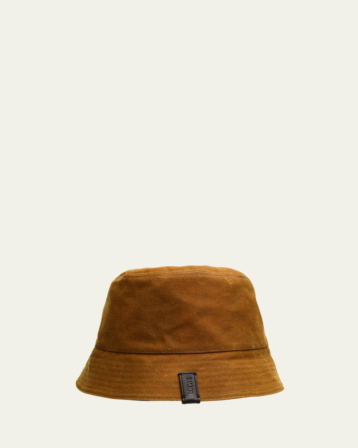 Loewe Men's Waxed Canvas and Tartan Reversible Bucket Hat