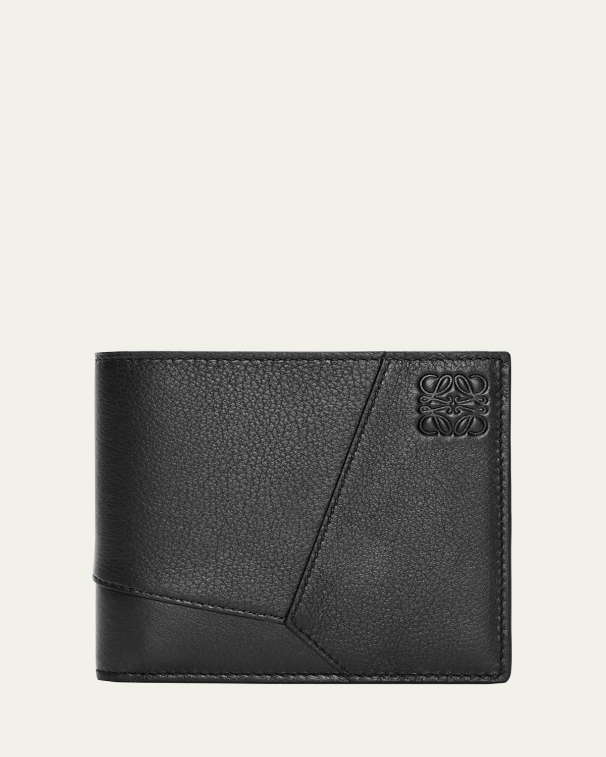Loewe Men 's Puzzle Edge Leather Bifold Wallet